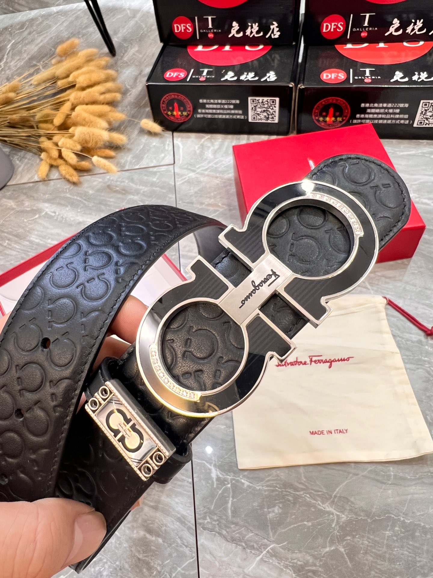 Streetwear Belt Ferragamo 320008 size:3.5cm - vstockx