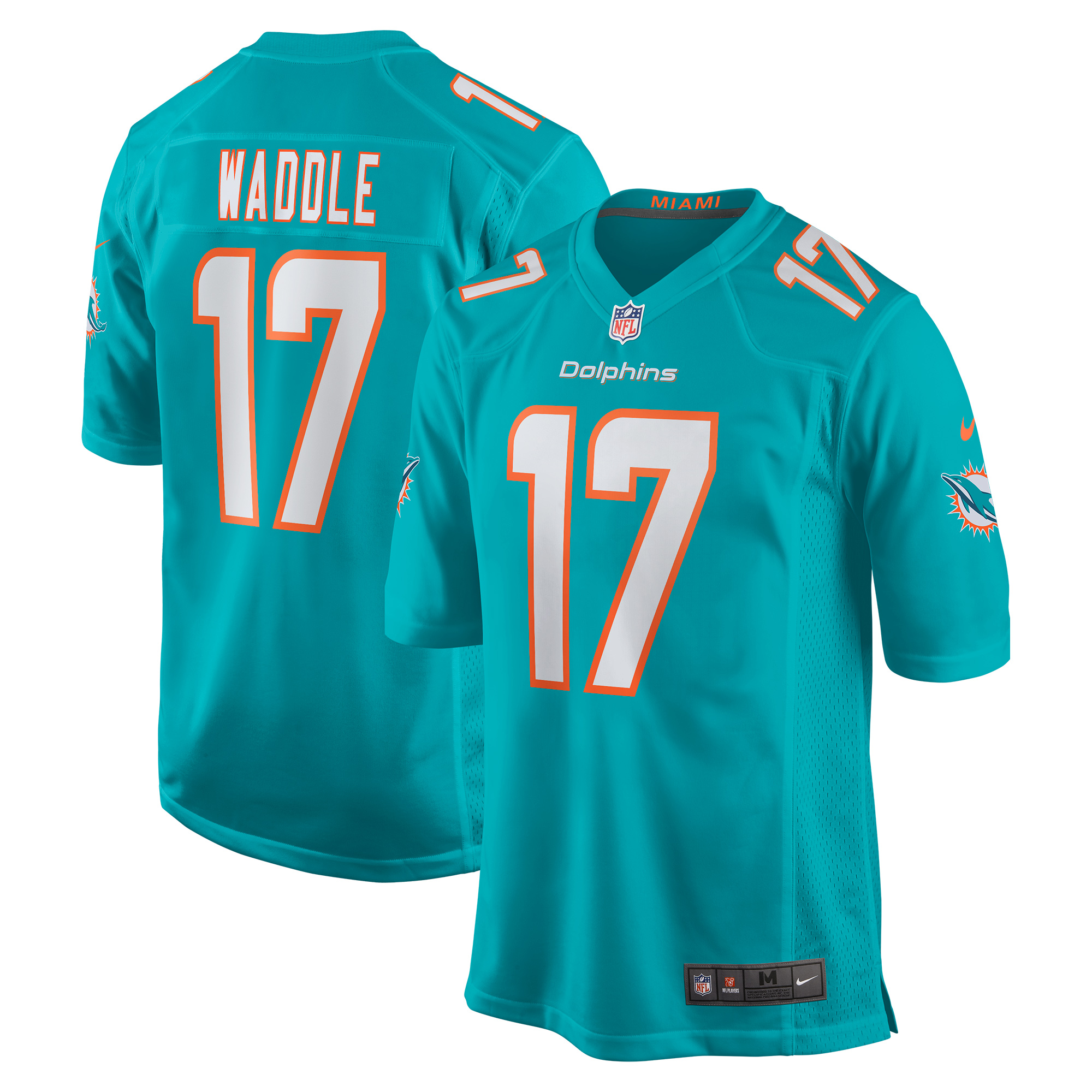Jaylen Waddle Miami Dolphins Nike Game Jersey - Aqua - vstockx