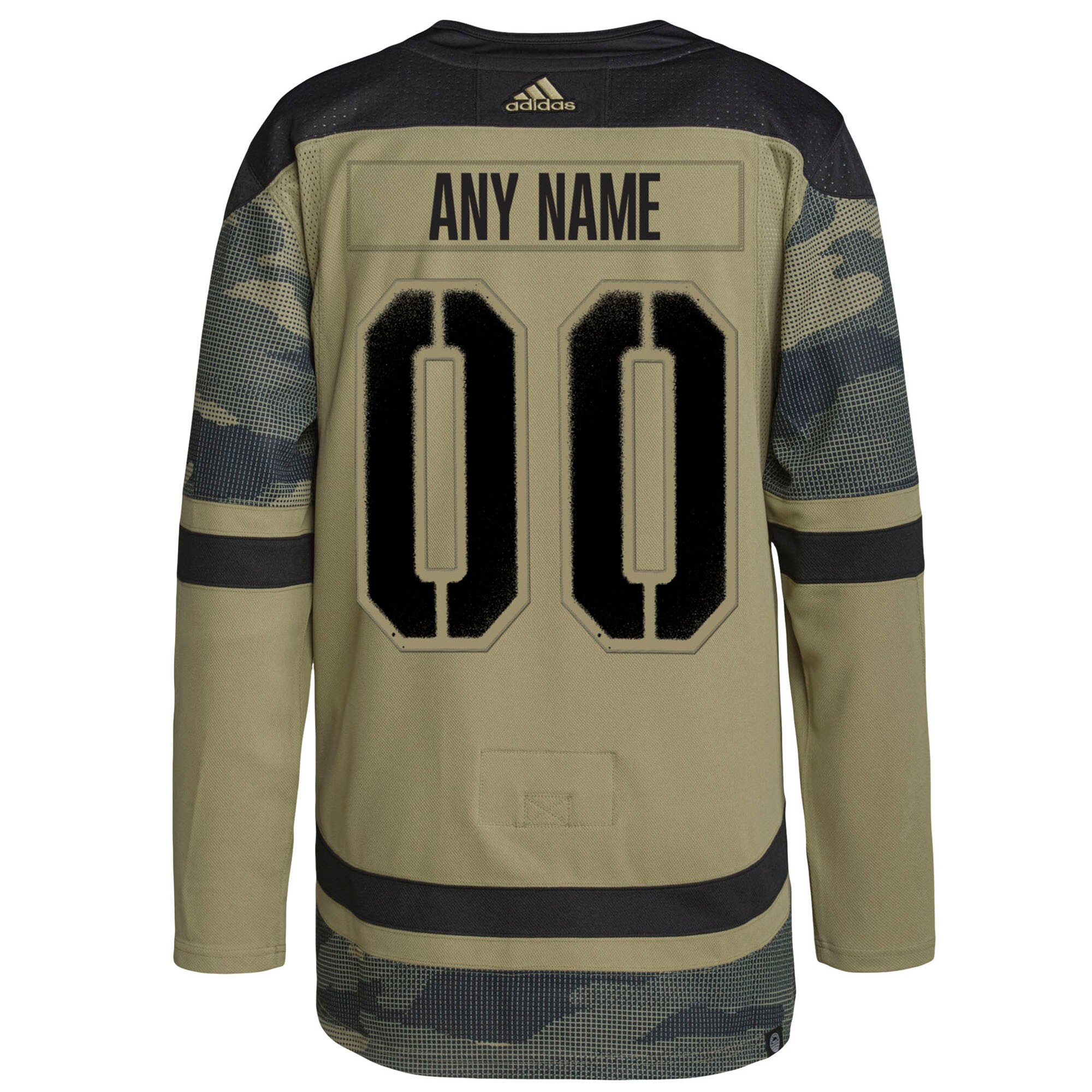 New York Rangers adidas Military Appreciation Team Authentic Custom Practice Jersey - Camo - vstockx