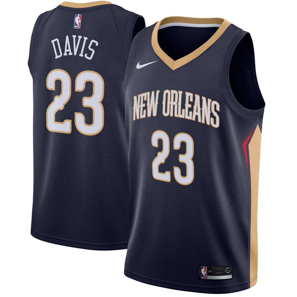 Youth New Orleans Pelicans Anthony Davis Icon Edition Jersey - Navy - vstockx