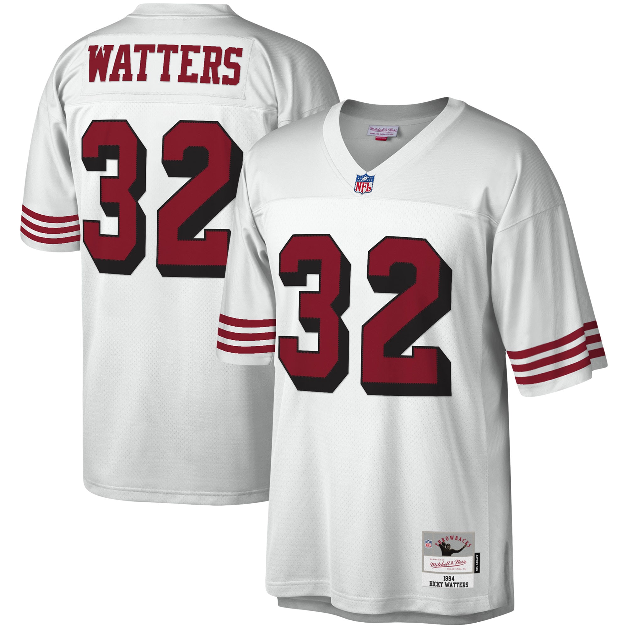 Ricky Watters San Francisco 49ers Mitchell & Ness Legacy Replica Jersey - White - vstockx