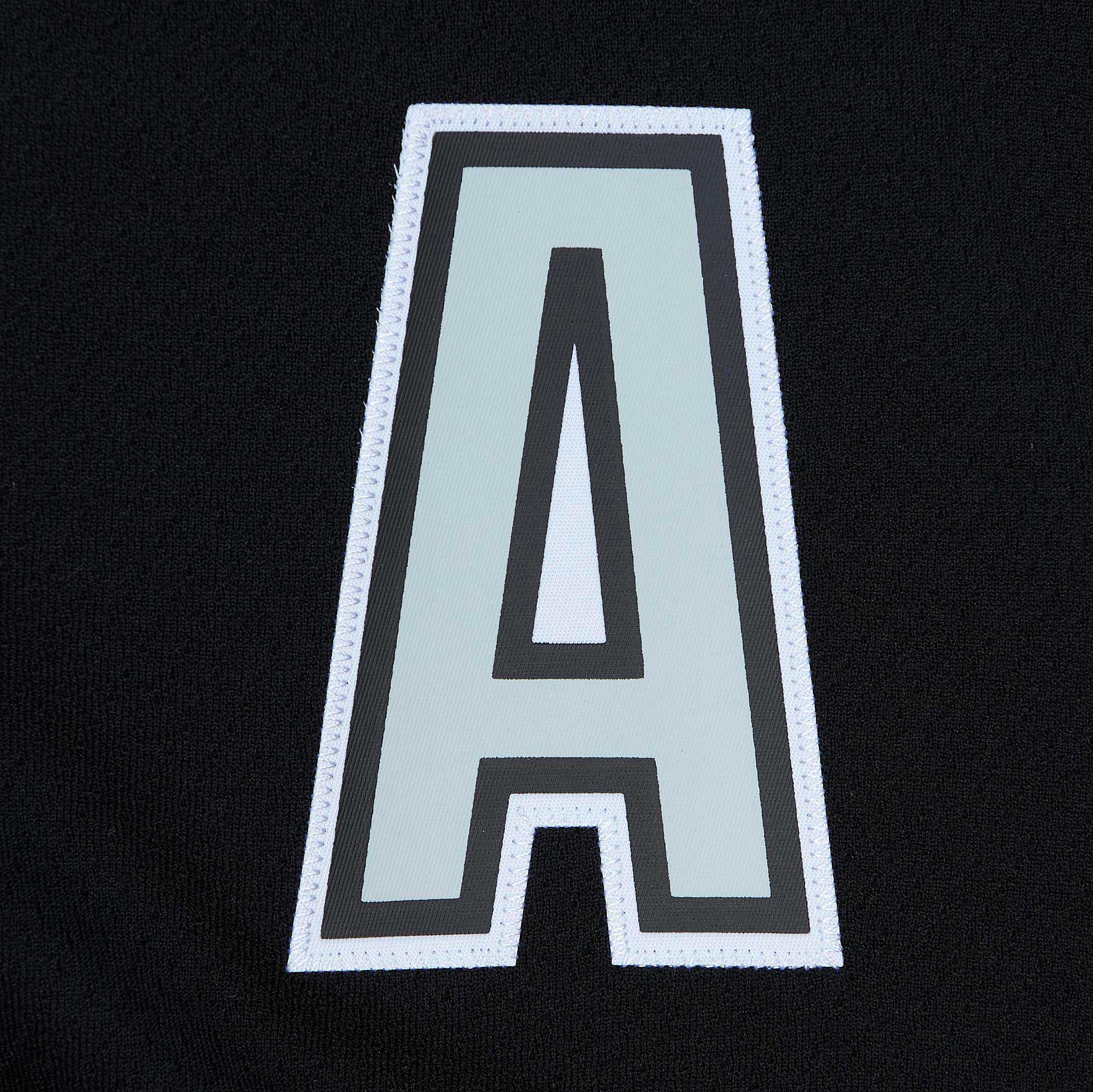 Luc Robitaille Los Angeles Kings Mitchell & Ness 1992/93 Alternate Captain Patch Blue Line Player Jersey - Black - vstockx