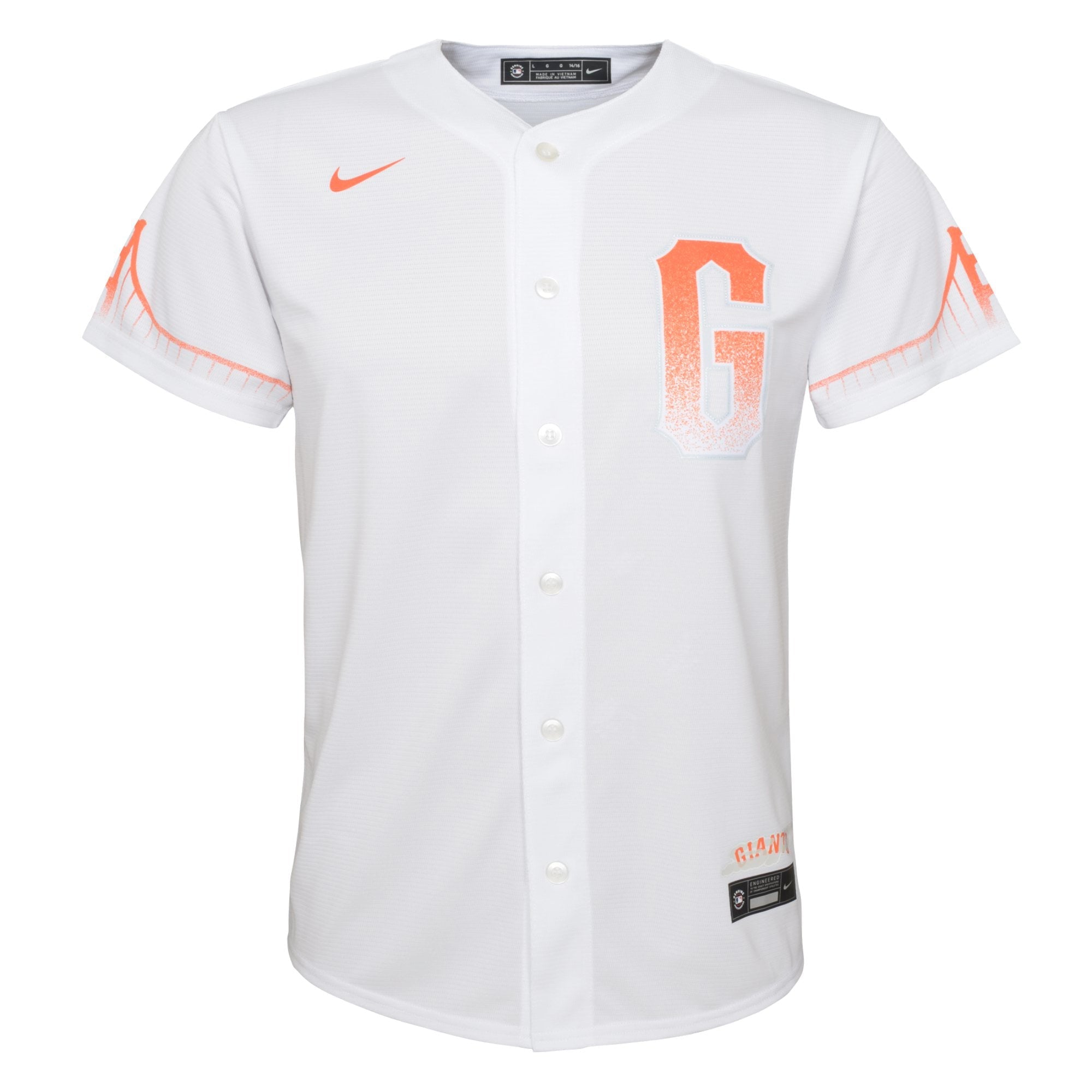 Youth Nike Brandon Crawford White San Francisco Giants City Connect Replica Player Jersey - vstockx
