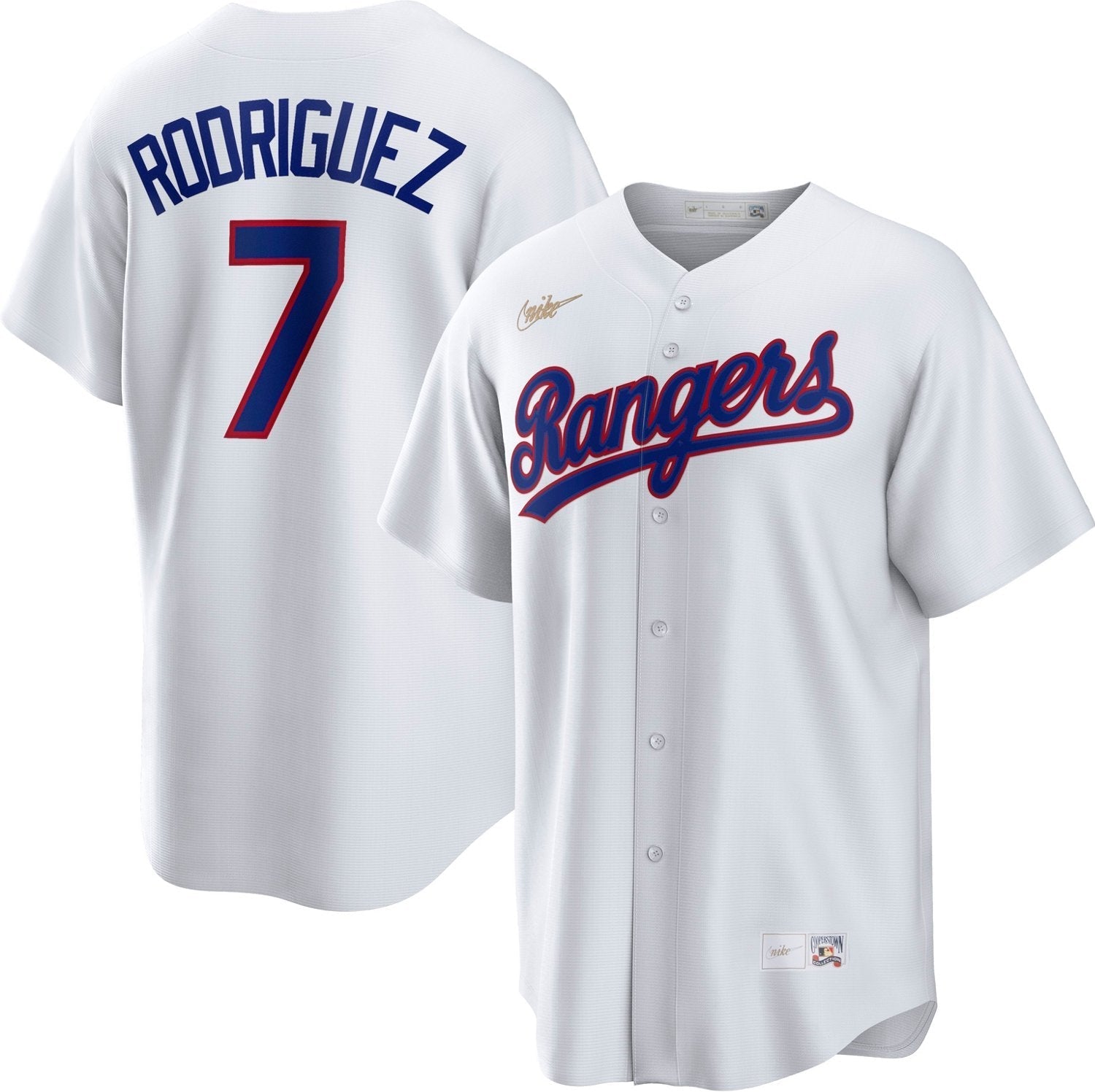 Nike Men's Texas Rangers Ivan Rodriguez Official Cooperstown Jersey - vstockx