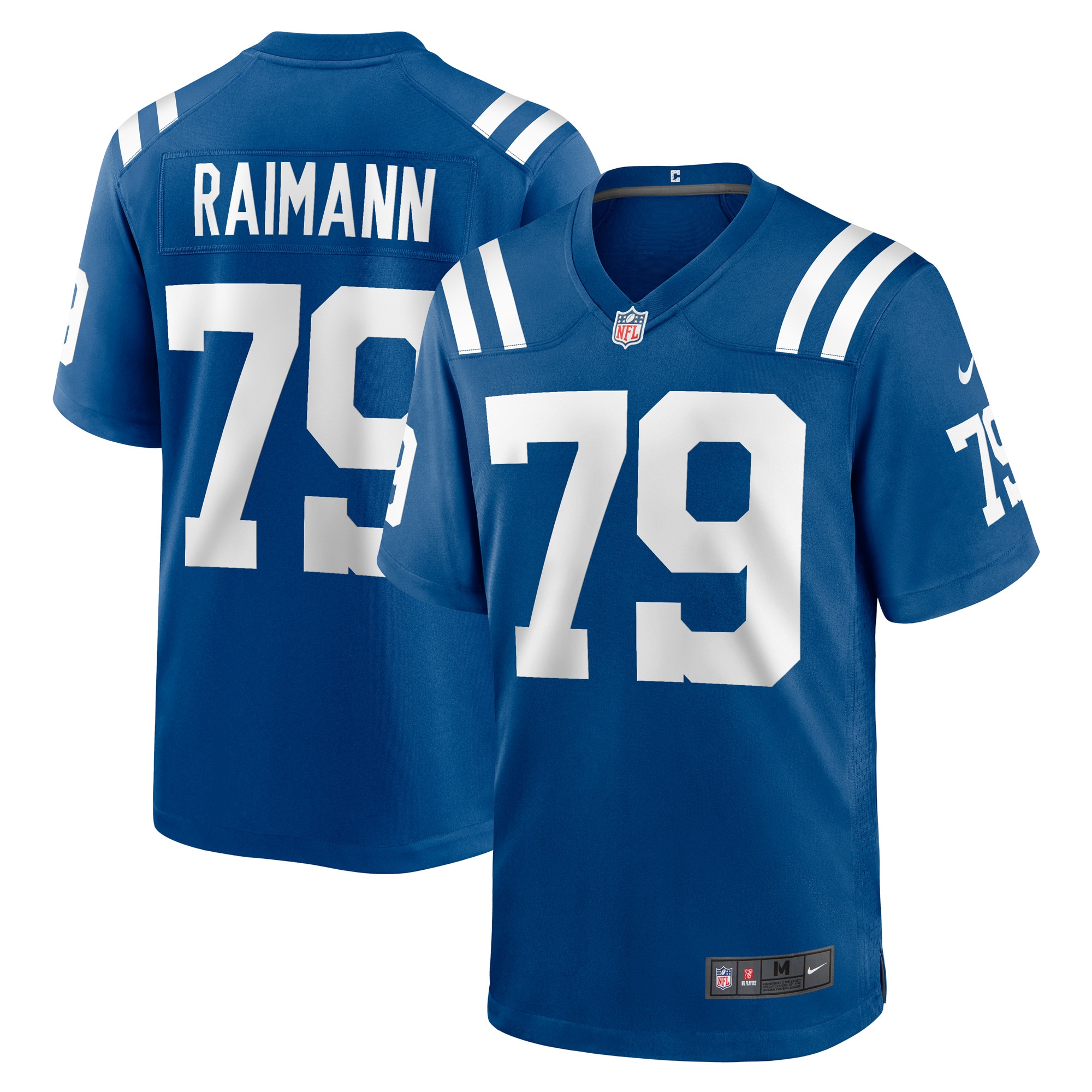 Bernhard Raimann Indianapolis Colts Nike Player Game Jersey - Royal - vstockx