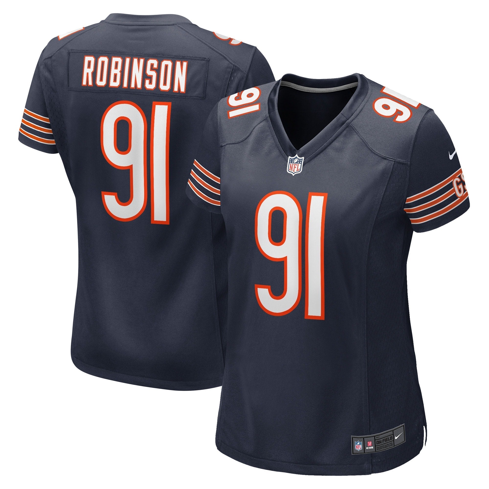 Women's Nike Dominique Robinson Navy Chicago Bears Game Player Jersey - vstockx