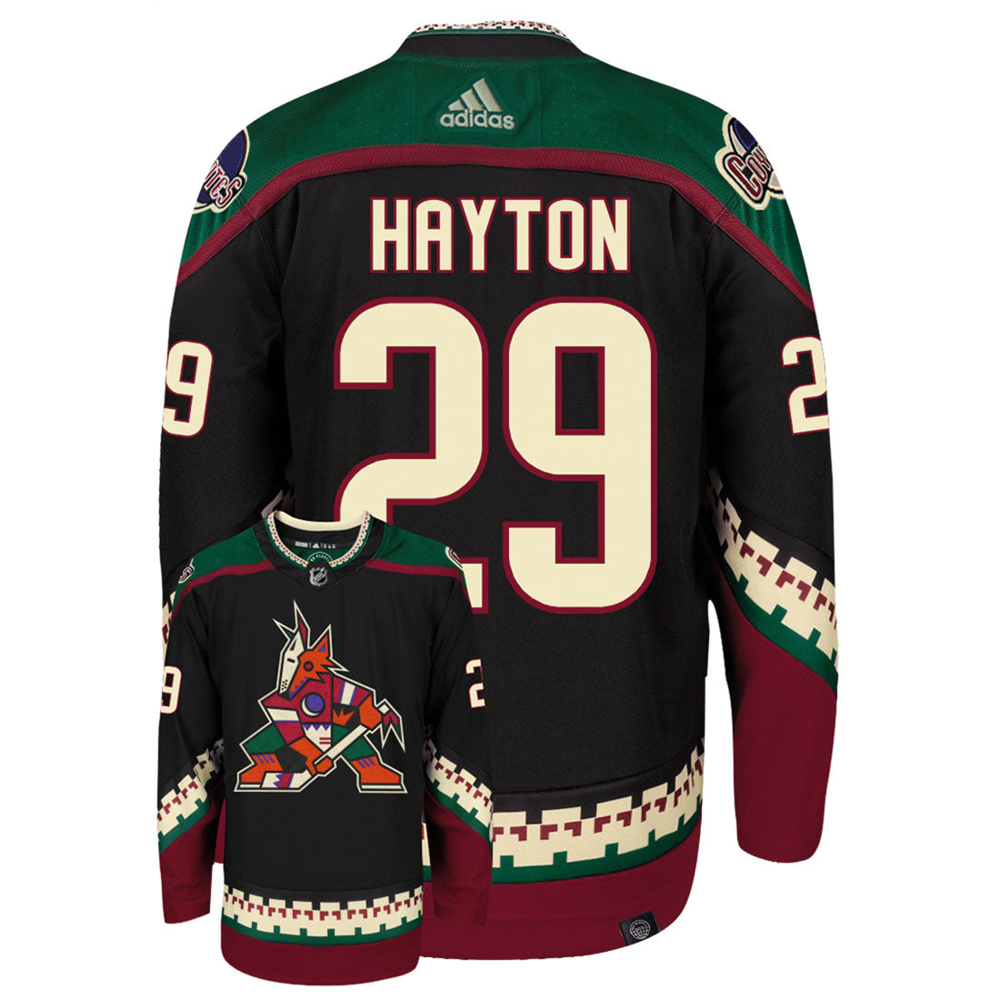 Barrett Hayton Arizona Coyotes Adidas Primegreen Authentic NHL Hockey Jersey - vstockx