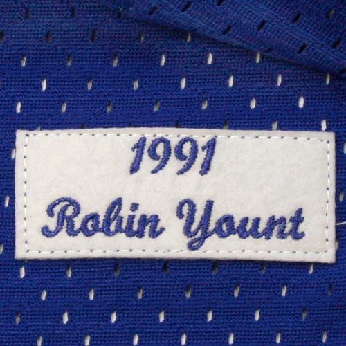 Robin Yount Milwaukee Brewers Mitchell & Ness Cooperstown Mesh Batting Practice Jersey - Royal - vstockx