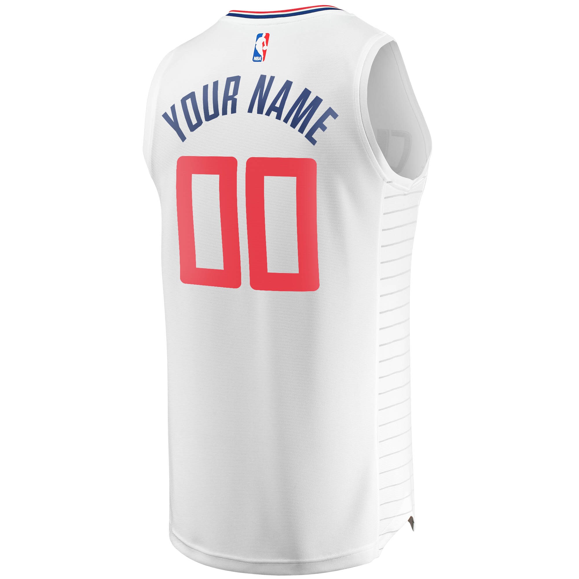 LA Clippers Fanatics Branded Youth Fast Break Custom Replica Jersey White - Association Edition - vstockx