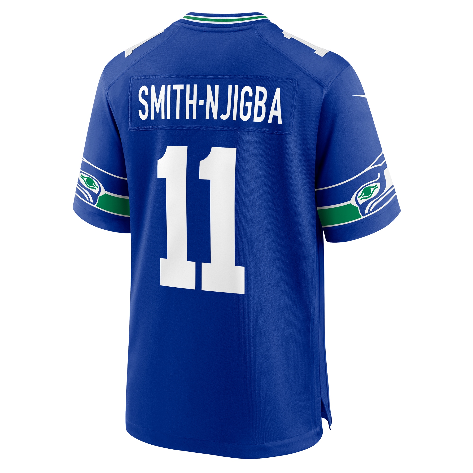 Jaxon Smith-Njigba Seattle Seahawks Nike Throwback Player Game Jersey - Royal - vstockx