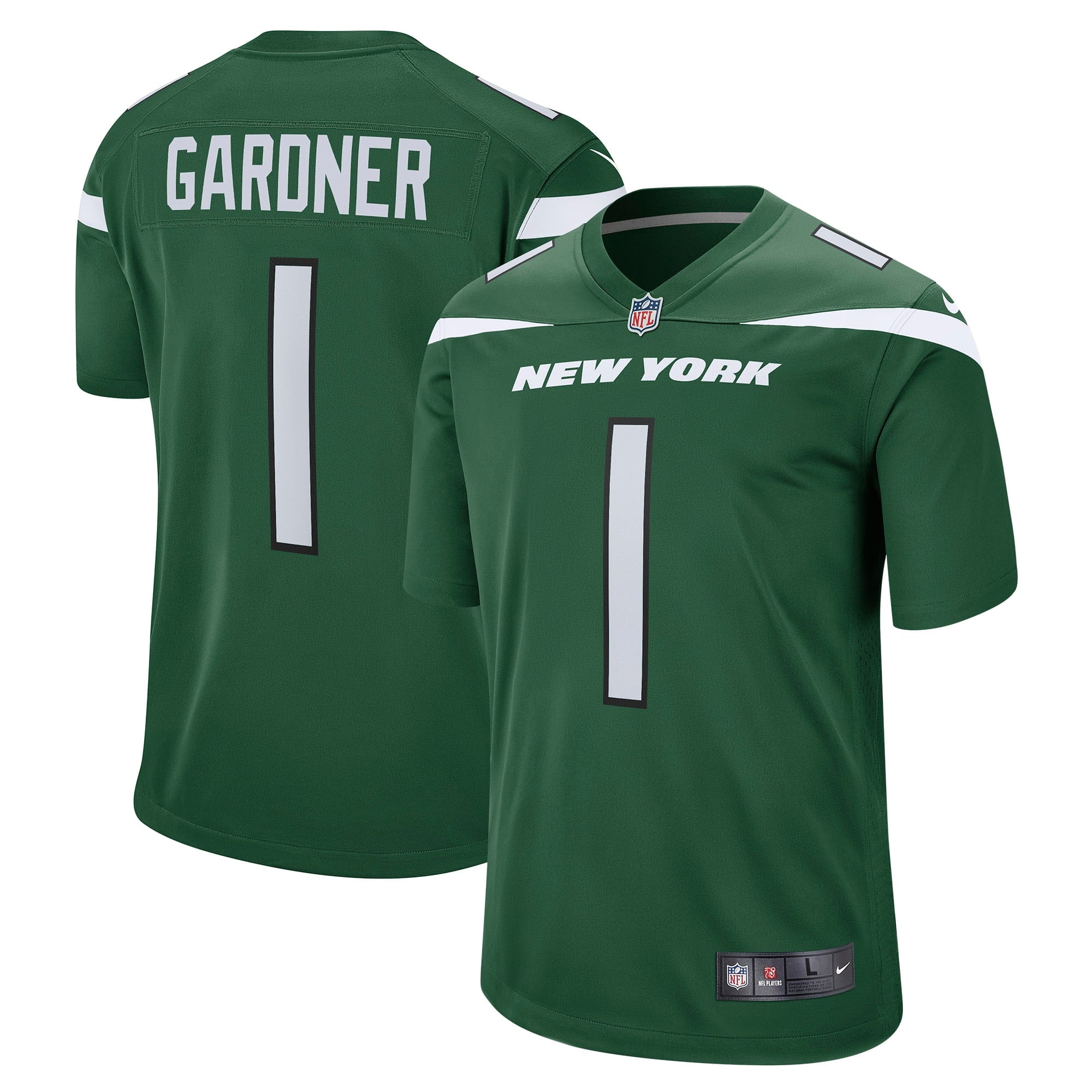 Men's Nike Ahmad Sauce Gardner Green New York Jets Player Game Jersey - vstockx