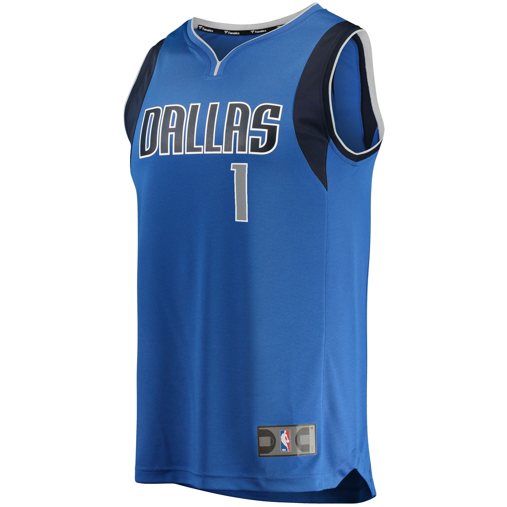 Youth Fanatics Branded Theo Pinson Blue Dallas Mavericks 2021/22 Fast Break Replica Jersey - Icon Edition - vstockx