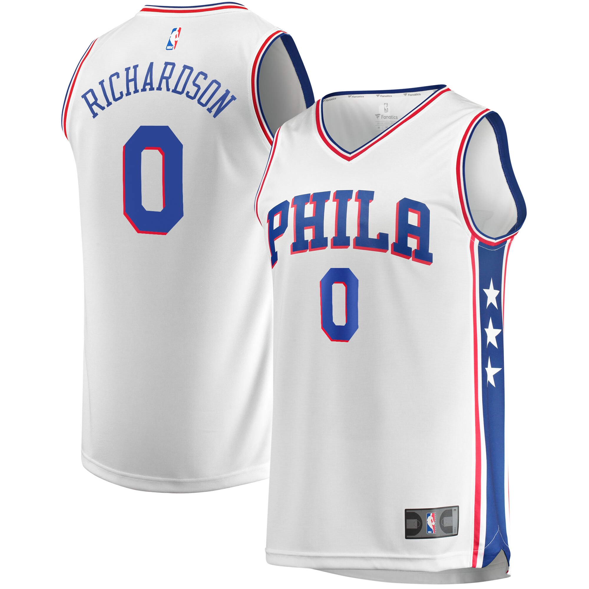 Josh Richardson Philadelphia 76ers Fanatics Branded Youth Fast Break Replica Jersey White - Association Edition - vstockx