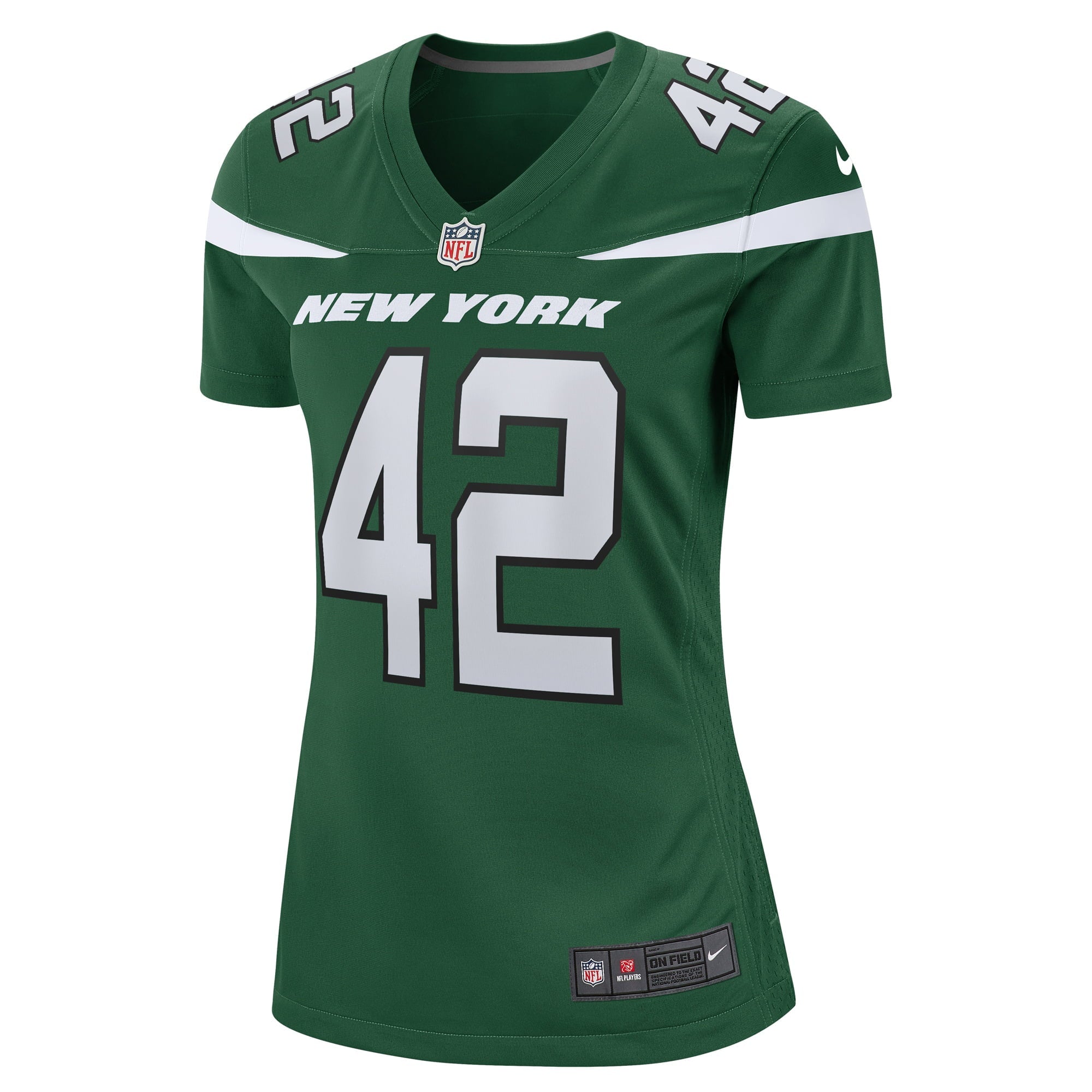 Women's Nike Thomas Hennessy Gotham Green New York Jets Game Jersey - vstockx