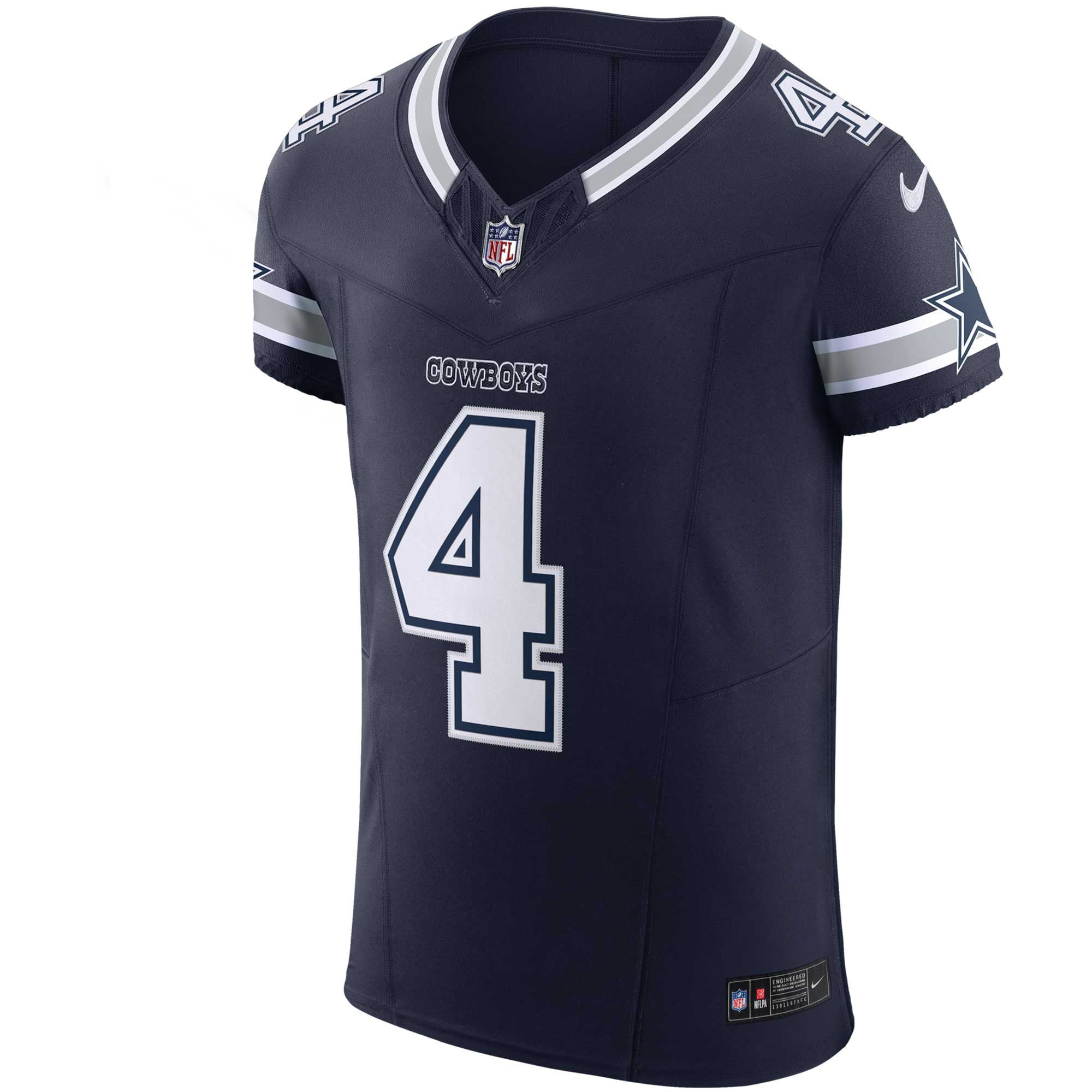 Men's Nike Dak Prescott Navy Dallas Cowboys Vapor F.U.S.E. Elite Jersey - vstockx