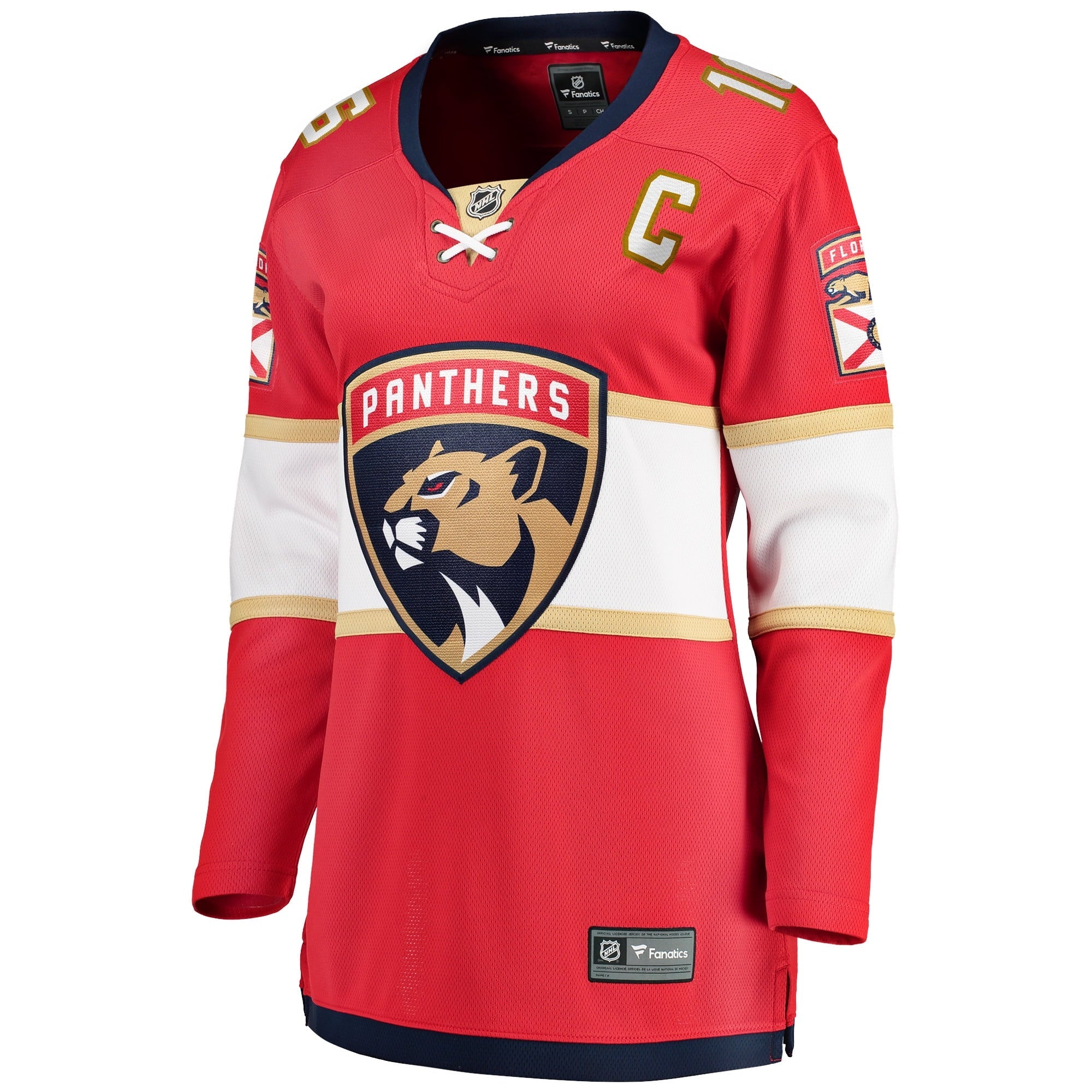 Women's Fanatics Branded Aleksander Barkov Red Florida Panthers Home Captain Premier Breakaway Player Jersey - vstockx