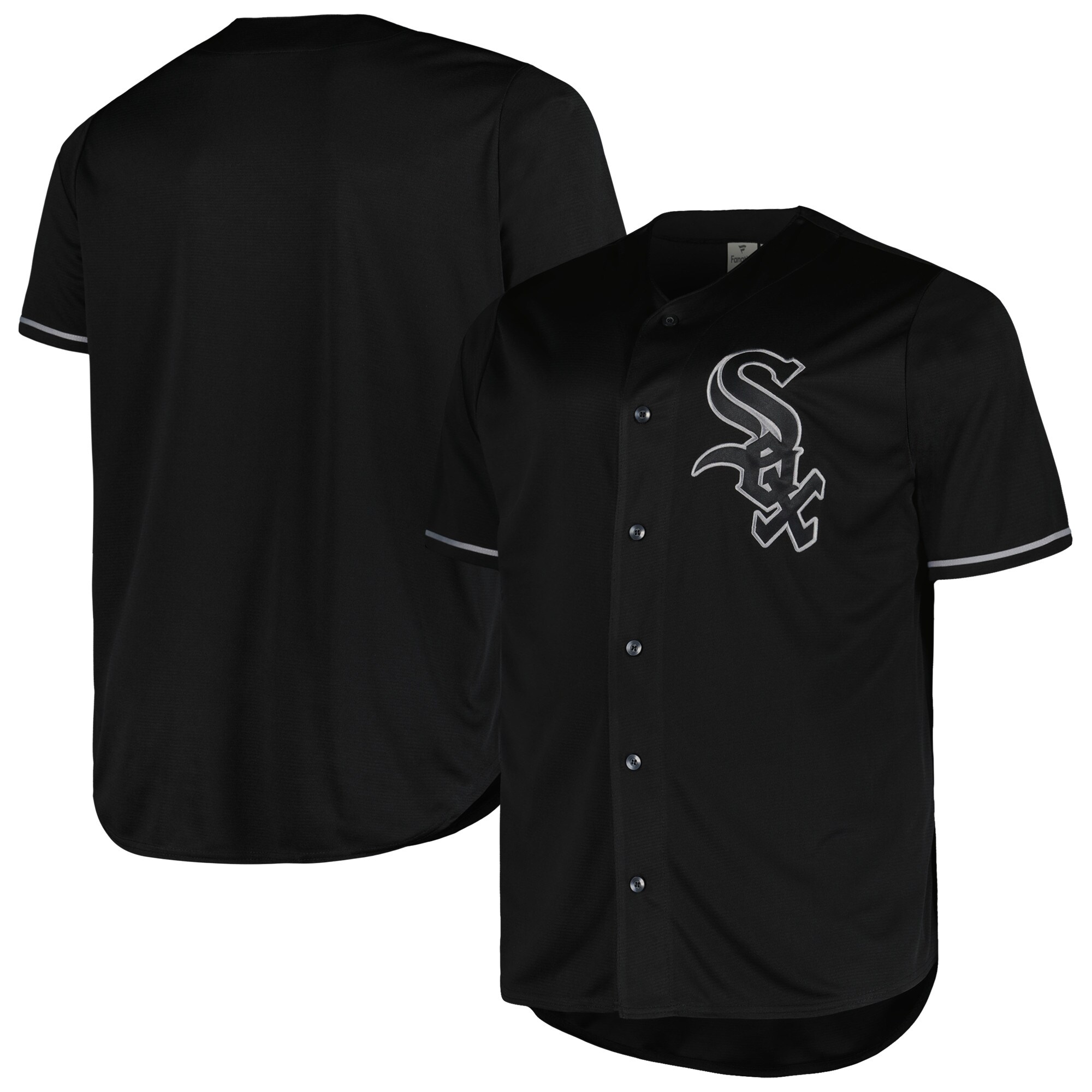 Chicago White Sox Profile Big & Tall Blackout Replica Jersey - vstockx