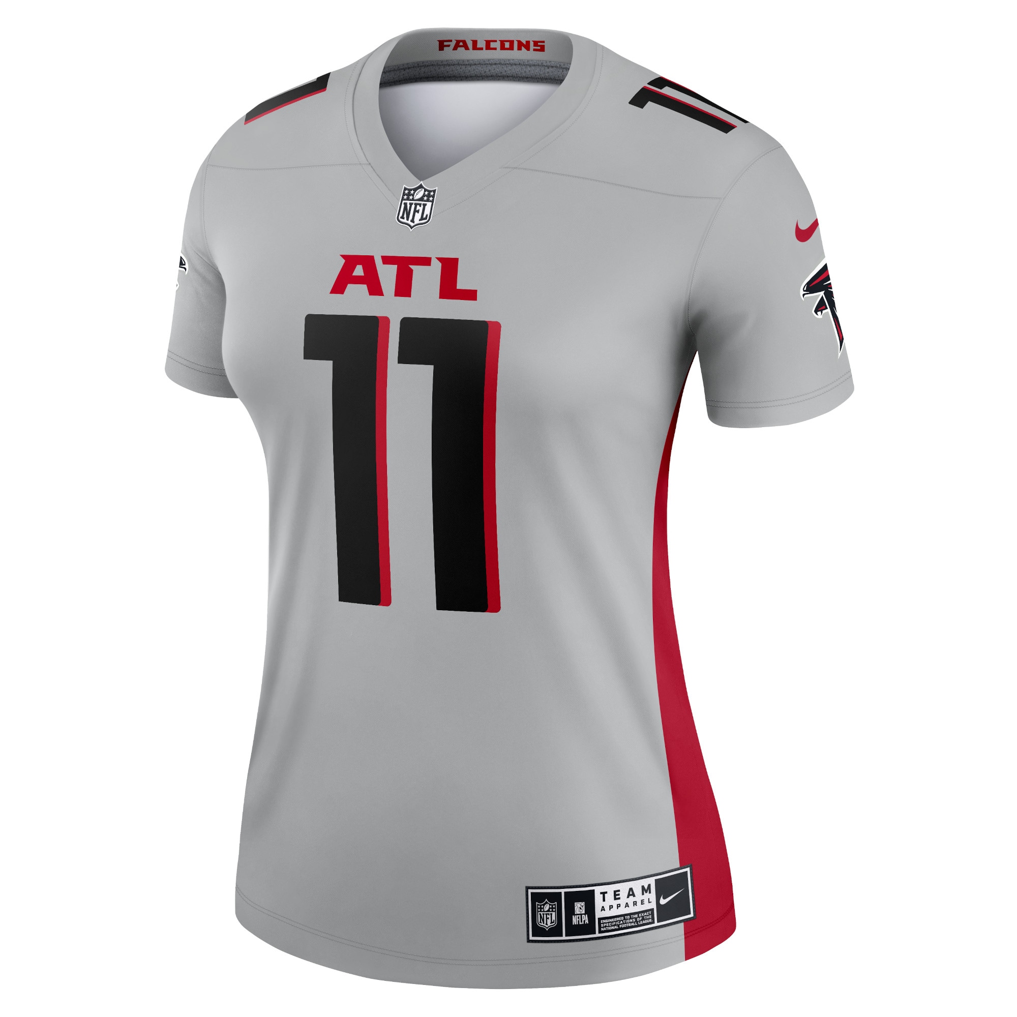 Julio Jones Atlanta Falcons Nike Women's Inverted Legend Jersey - Silver - vstockx