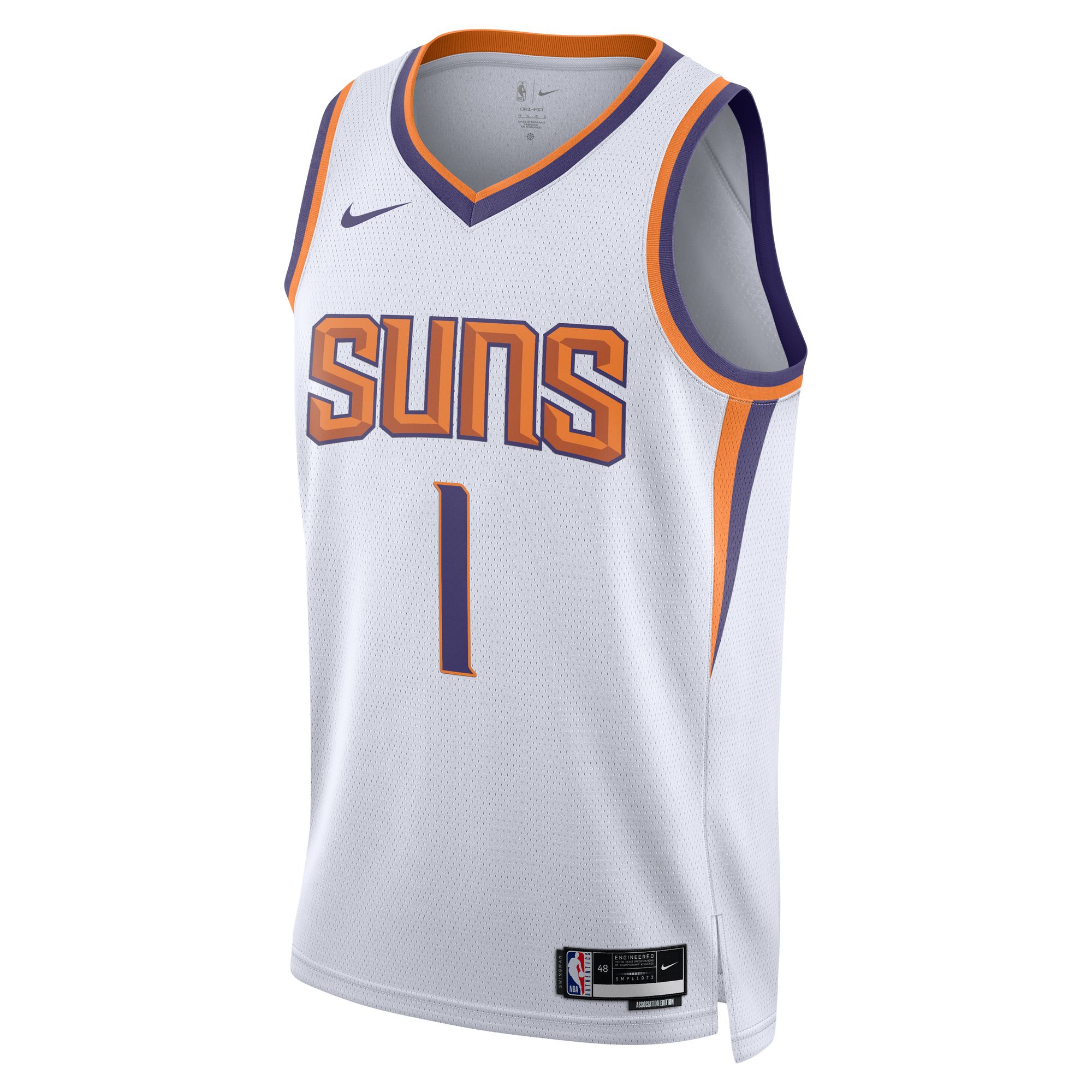Devin Booker Phoenix Suns Nike Unisex Swingman Jersey - Association Edition - White - vstockx