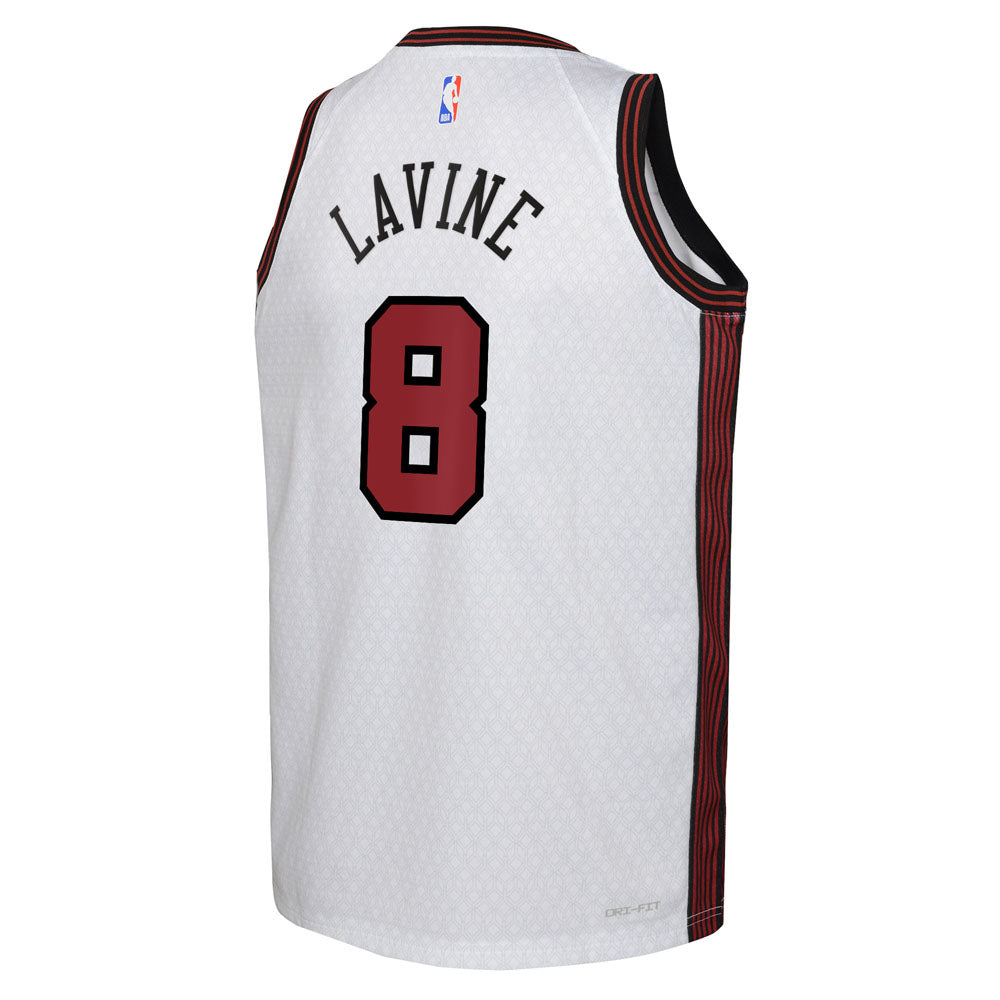 Youth Chicago Bulls Zach LaVine City Edition Jersey - White - vstockx