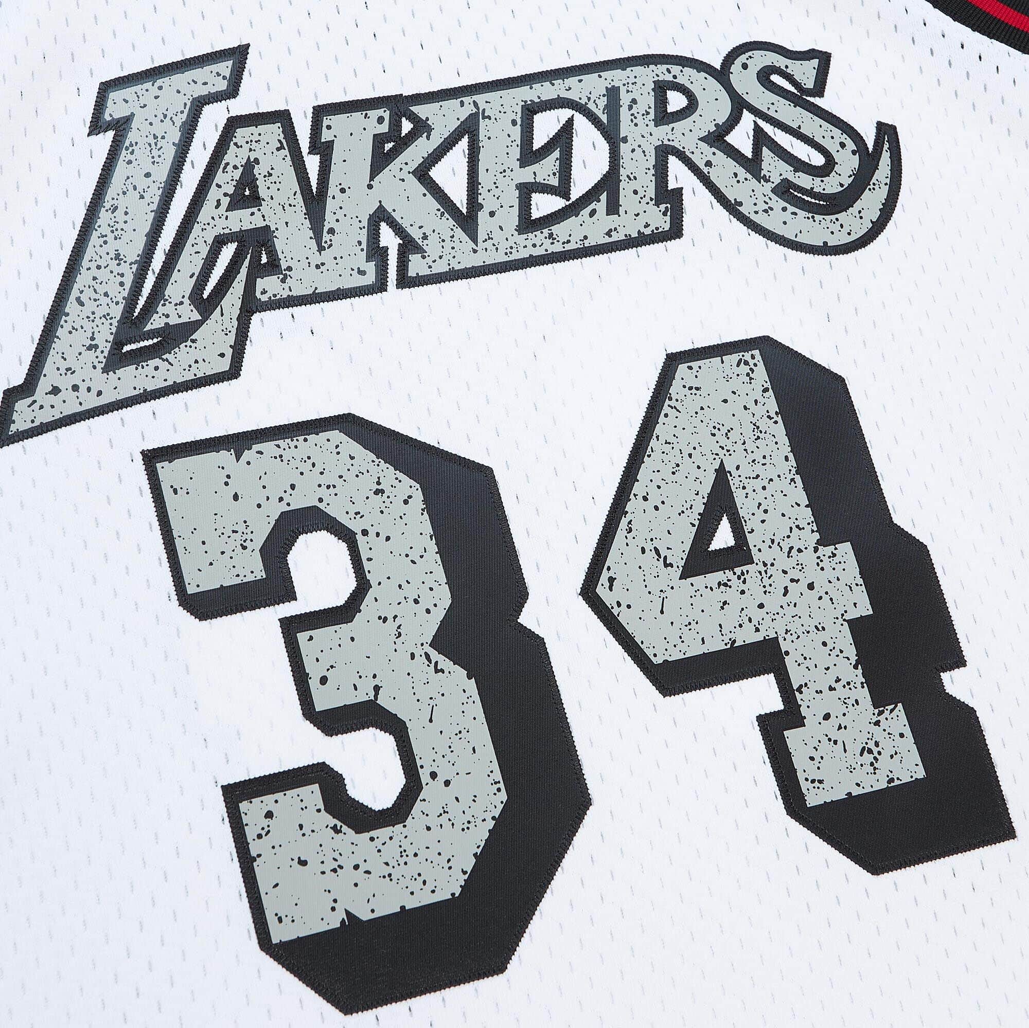 Cracked Cement Swingman Shaquille O'Neal Los Angeles Lakers 1996-97 Jersey - vstockx
