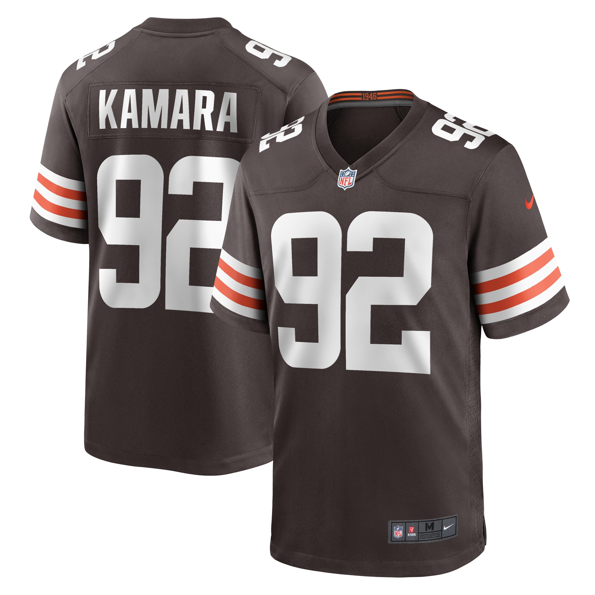 Sam Kamara Cleveland Browns Nike Team Game Jersey - Brown - vstockx