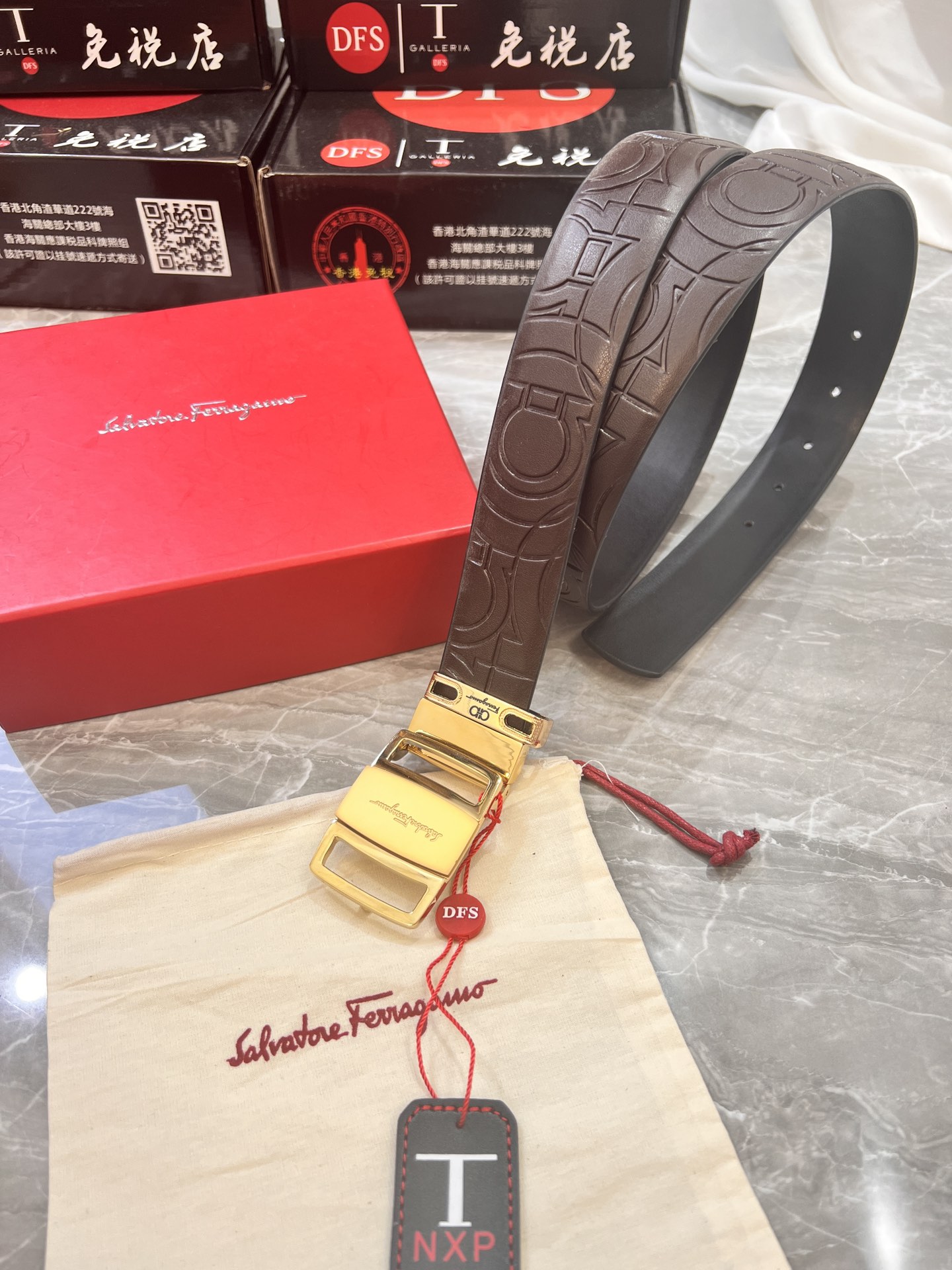 Streetwear Belt Ferragamo 319960 size:3.5cm - vstockx