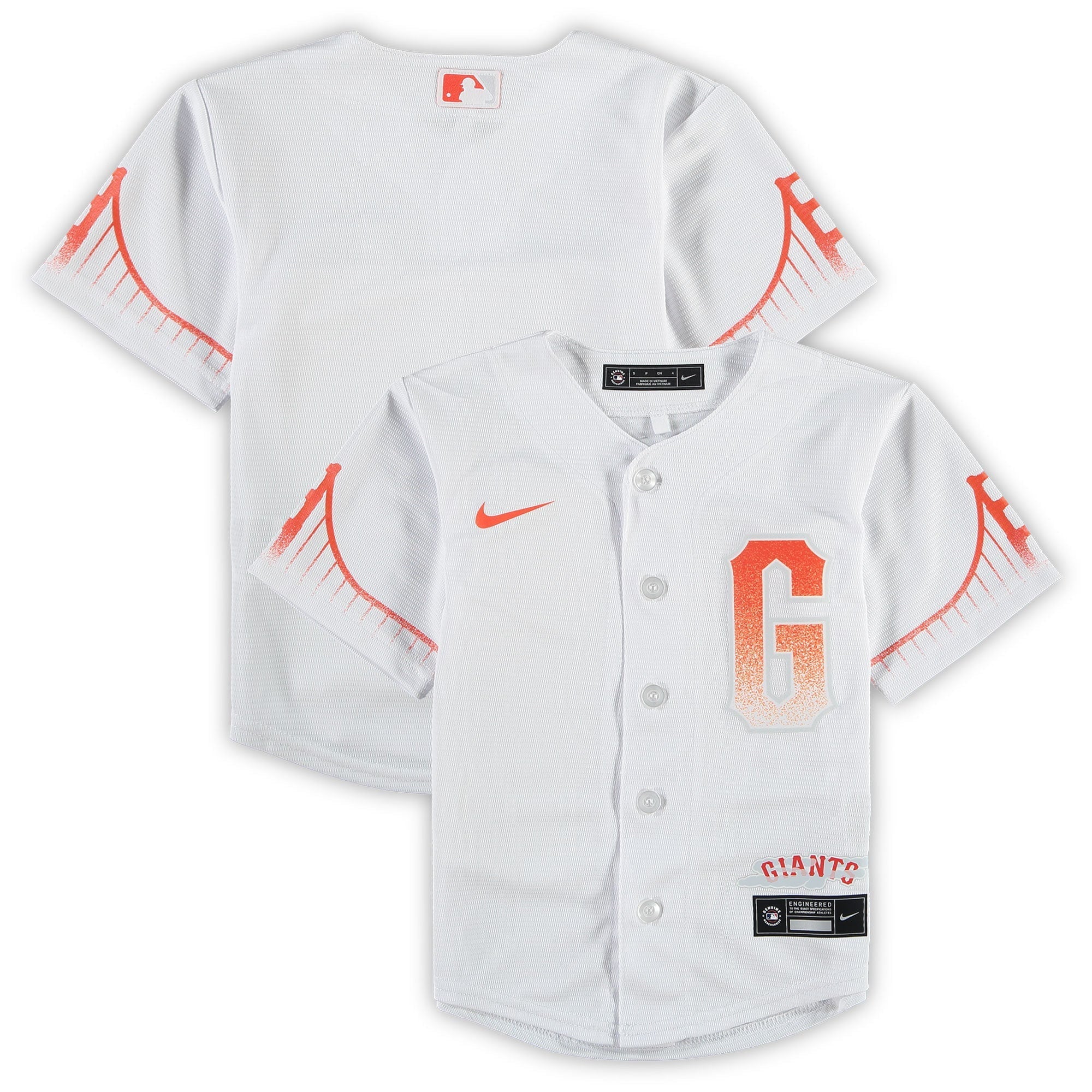 Preschool Nike White San Francisco Giants MLB City Connect Replica Team Jersey - vstockx
