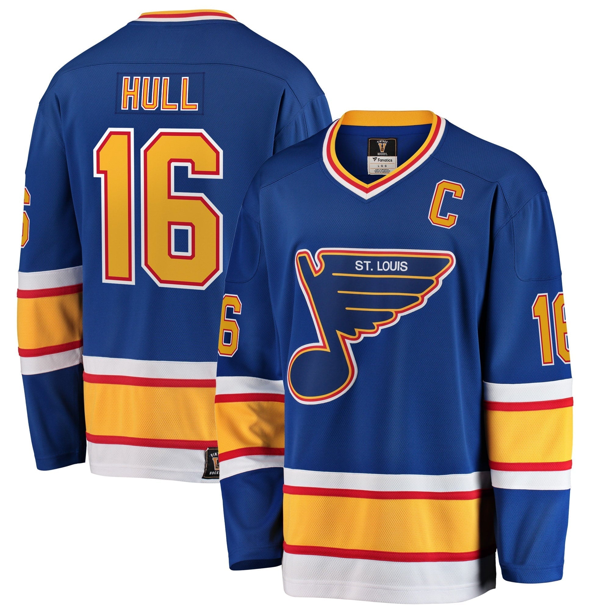 Men's Fanatics Branded Brett Hull Blue St. Louis Blues Premier Breakaway Retired Player Jersey - vstockx