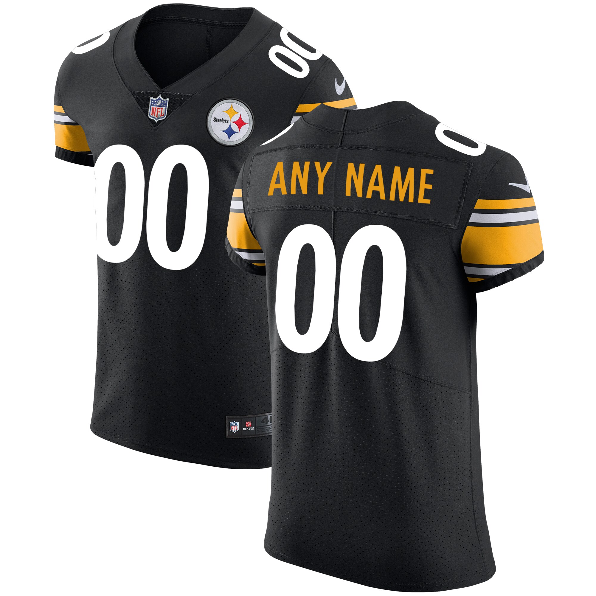 Pittsburgh Steelers Nike Vapor Untouchable Custom Elite Jersey - Black - vstockx