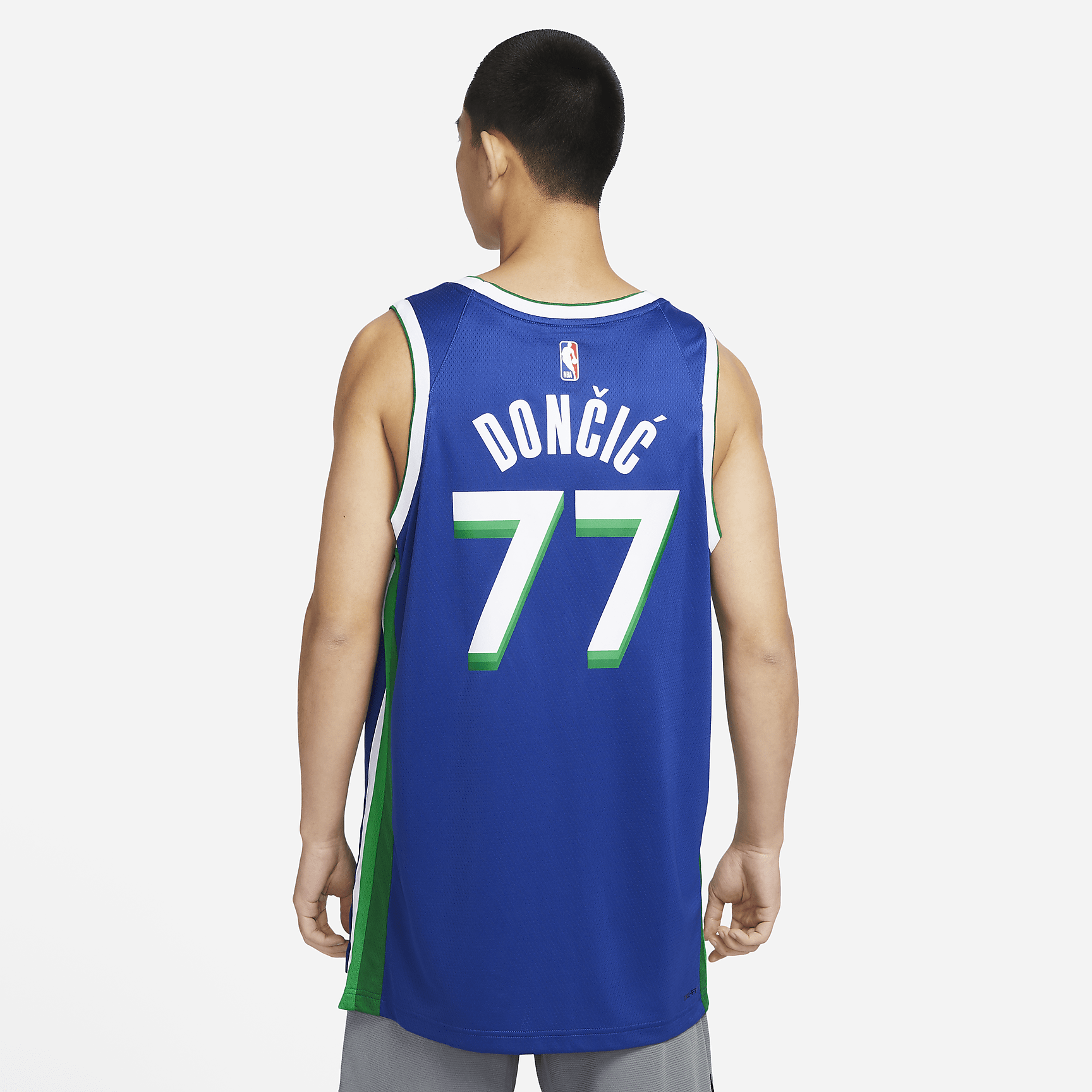 Luka Doncic Dallas Mavericks City Edition Nike Dri-FIT NBA Swingman Jersey - Rush Blue - vstockx