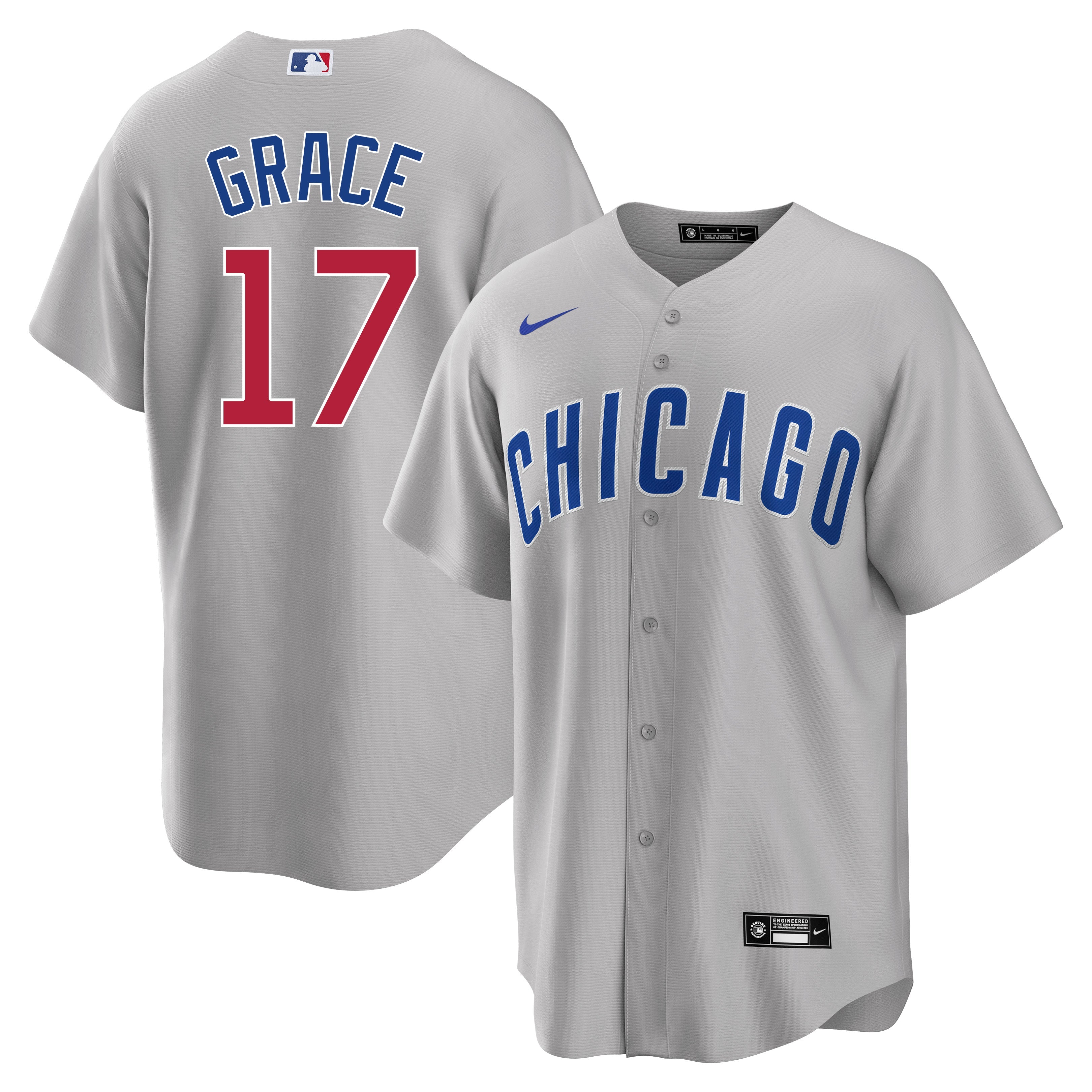 Mark Grace Chicago Cubs Road Gray Men's Replica Jersey - vstockx