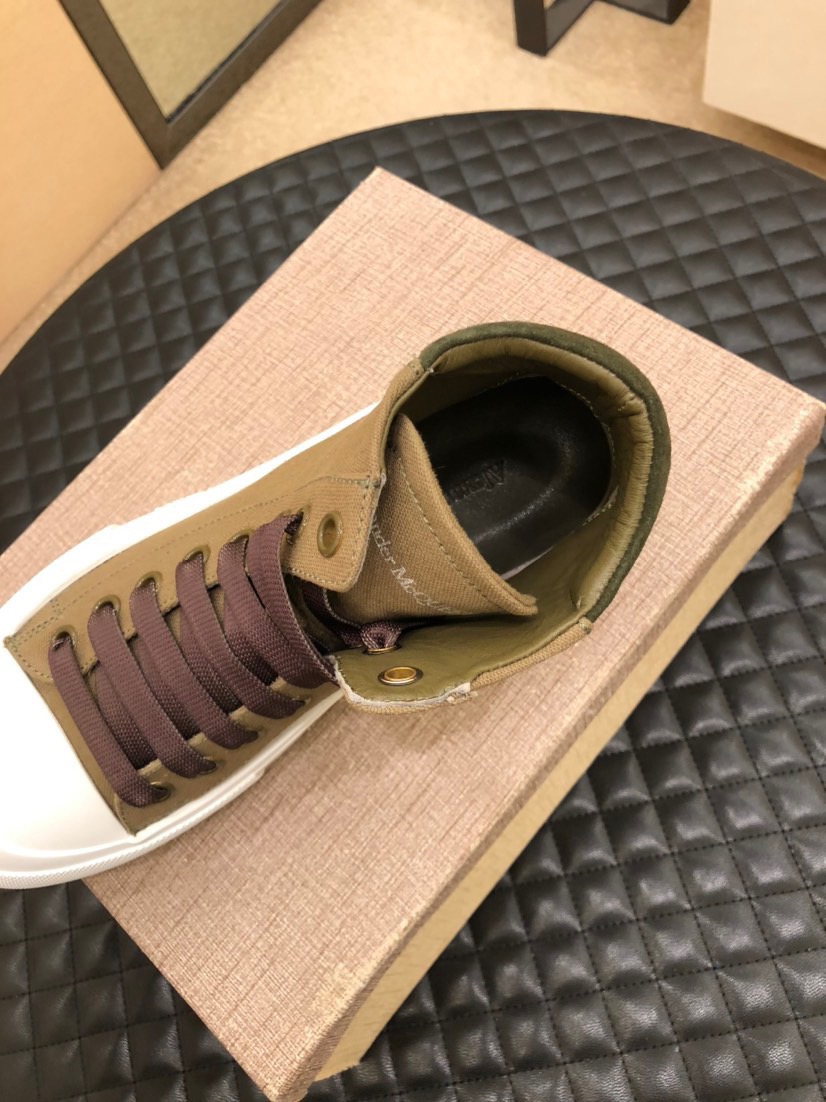 Mc Queen McQueen  high top new casual cloth shoes Size: Men's 38-44 - vstockx