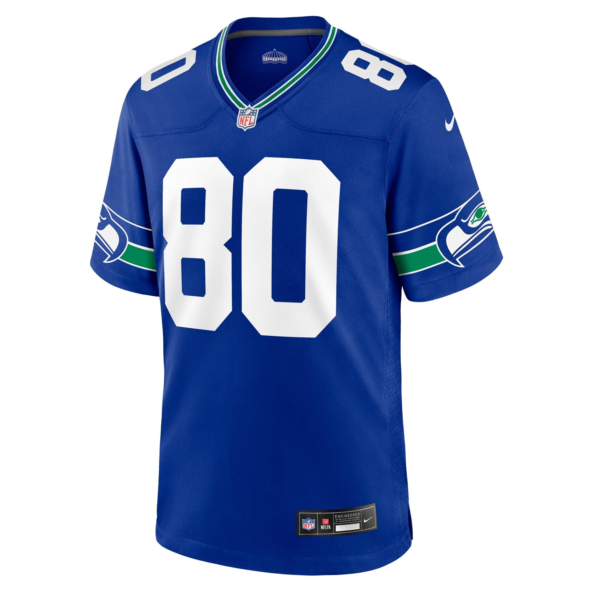 Men's Nike Steve Largent Royal Seattle Seahawks Throwback Retired Player Game Jersey - vstockx
