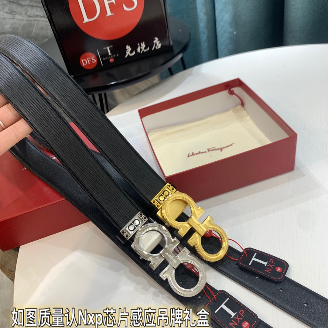 Streetwear Belt Ferragamo 319420 size:3.5cm - vstockx
