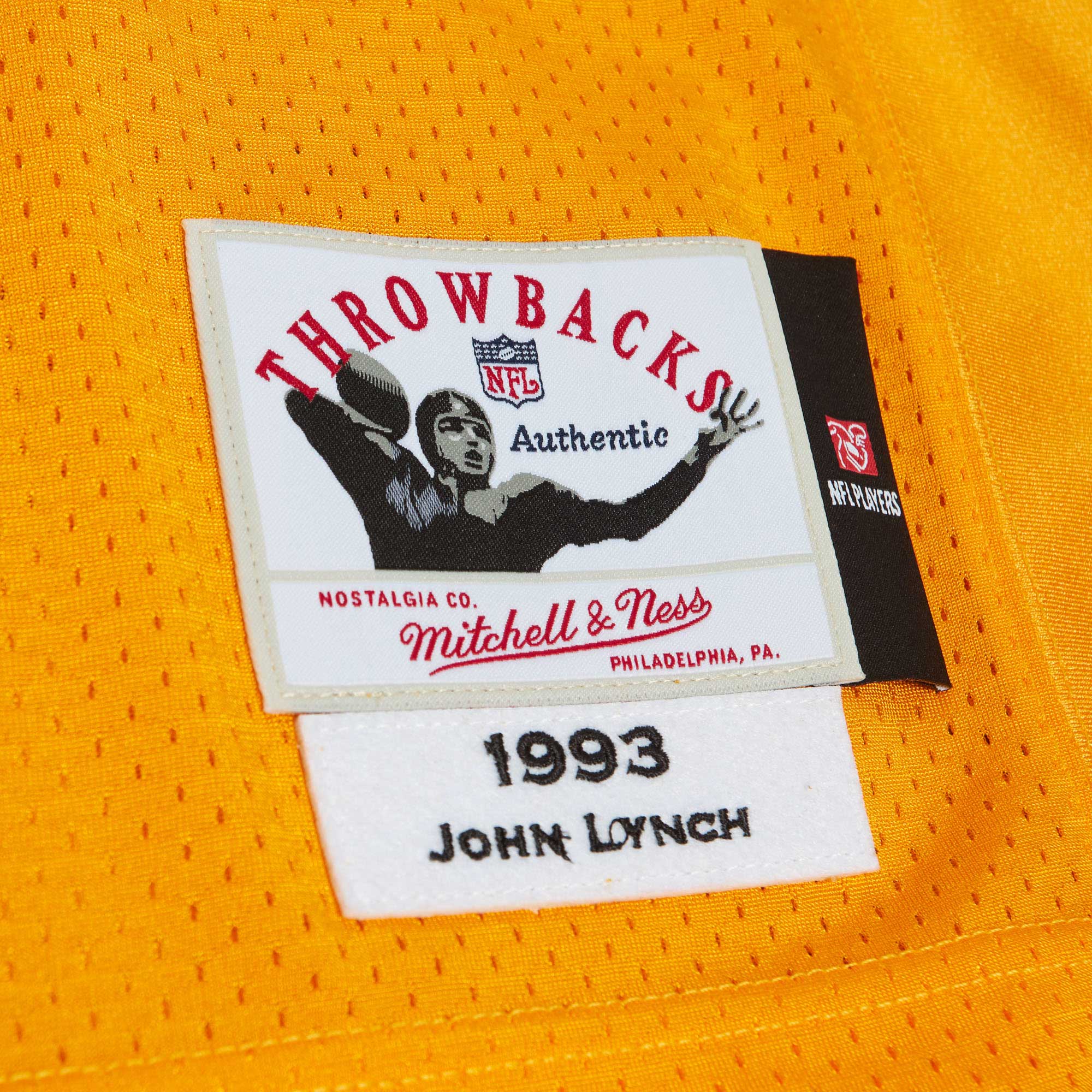 John Lynch Tampa Bay Buccaneers Mitchell & Ness 1993 Authentic Jersey - Orange - vstockx