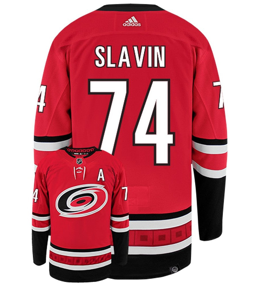 Jaccob Slavin Carolina Hurricanes Adidas Primegreen Authentic NHL Hockey Jersey - vstockx