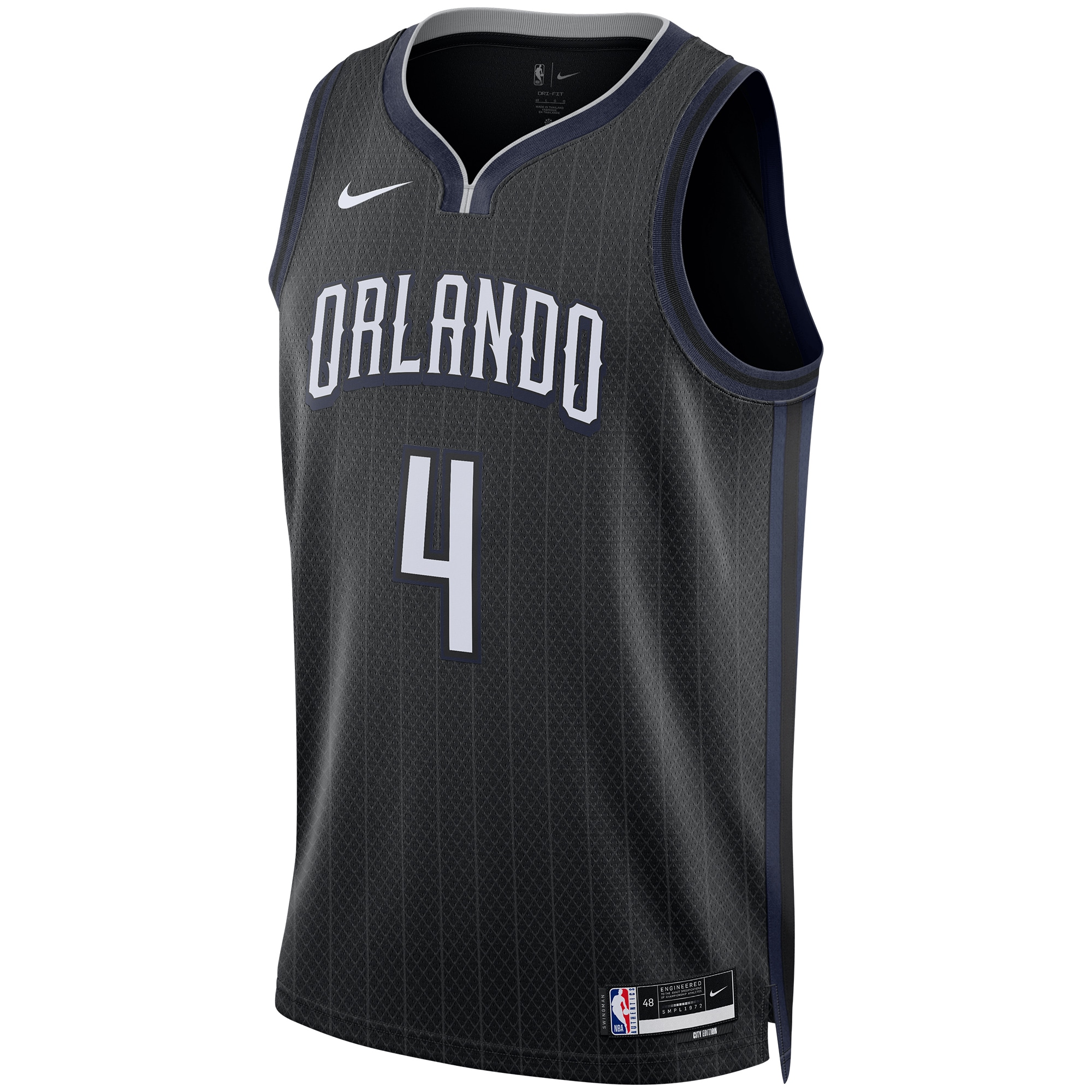 Jalen Suggs Orlando Magic Nike Unisex 2022/23 Swingman Jersey - City Edition - Black - vstockx