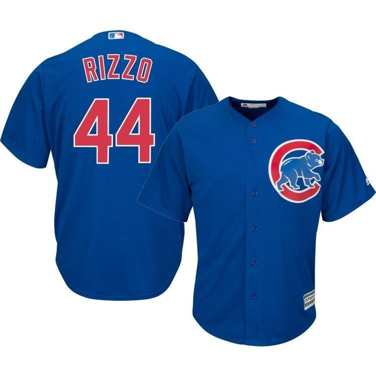 Chicago Cubs Youth Anthony Rizzo Stitched Alternate Royal Blue Jersey - vstockx