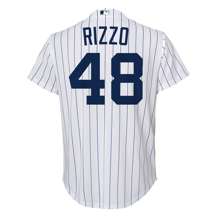 Youth Anthony Rizzo New York Yankees White Home Screen Print Replica Player Jersey - vstockx