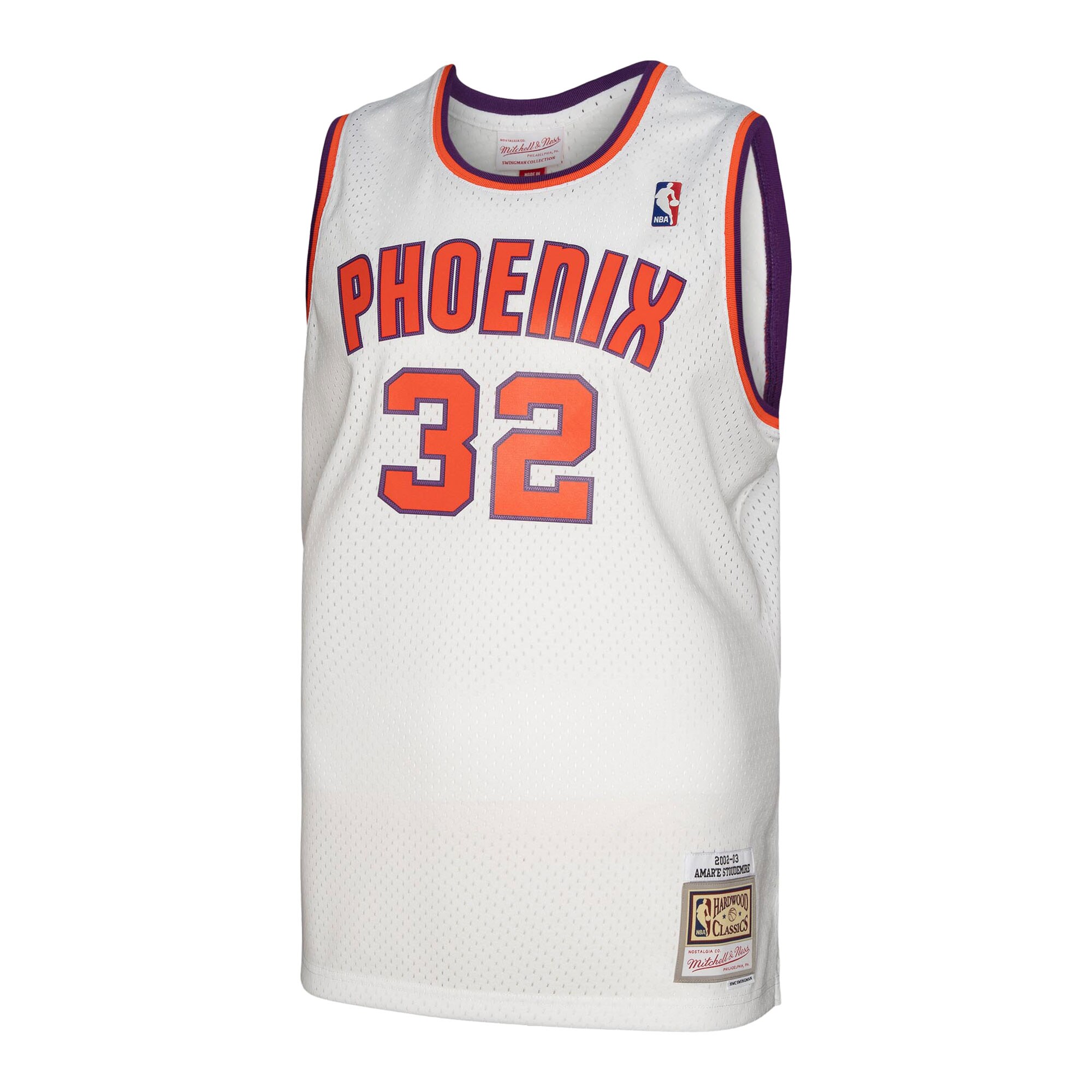Amar'e Stoudemire Phoenix Suns Mitchell & Ness 2001/02 Hardwood Classics Swingman Jersey - White - vstockx