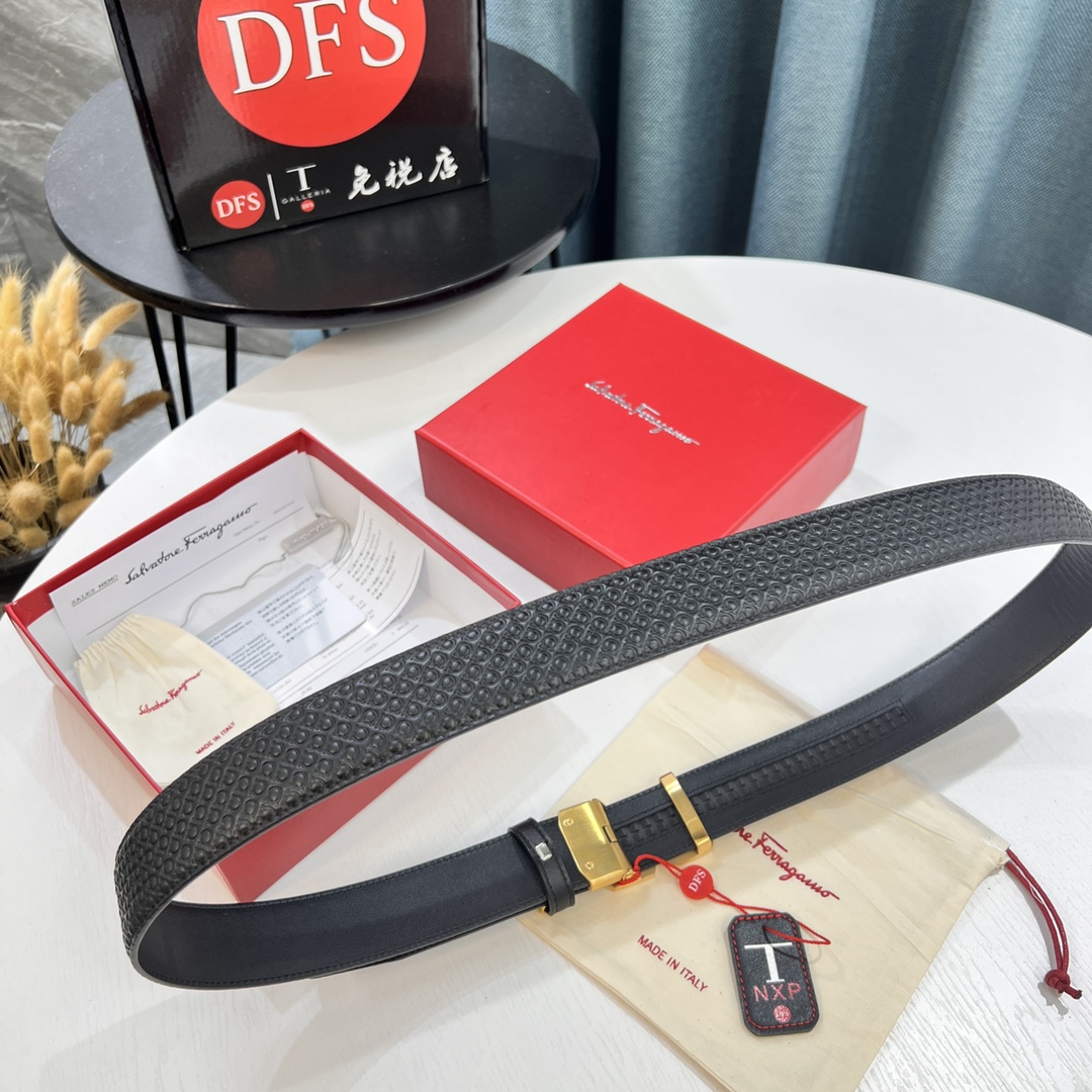 Streetwear Belt Ferragamo 319599 size:3.5cm - vstockx