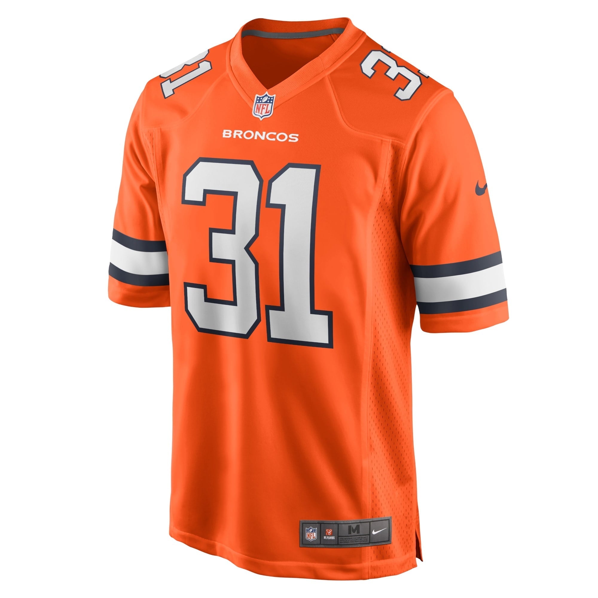 Men's Nike Justin Simmons Orange Denver Broncos Alternate Game Jersey - vstockx
