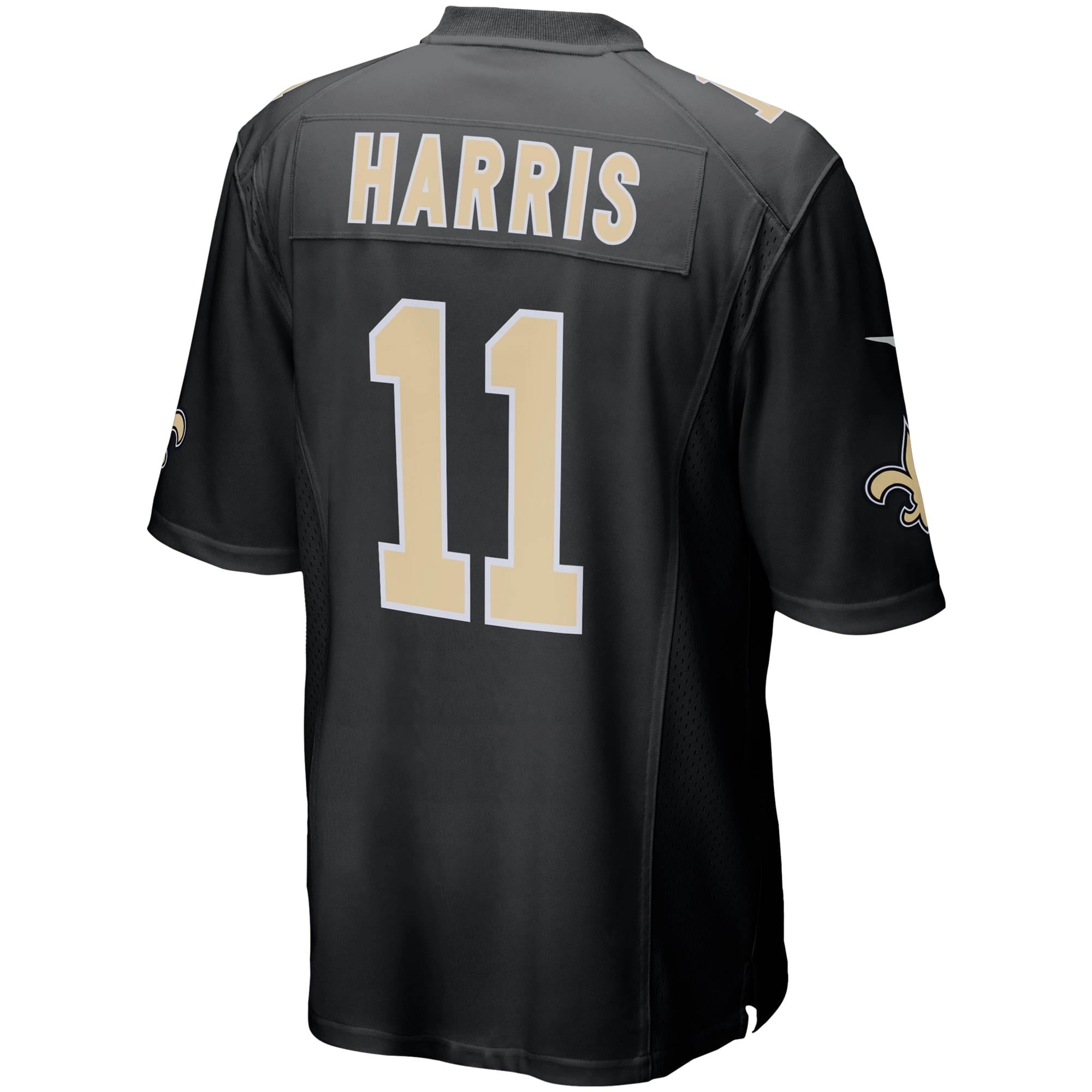 Men's Nike Deonte Harris Black New Orleans Saints Game Player Jersey - vstockx