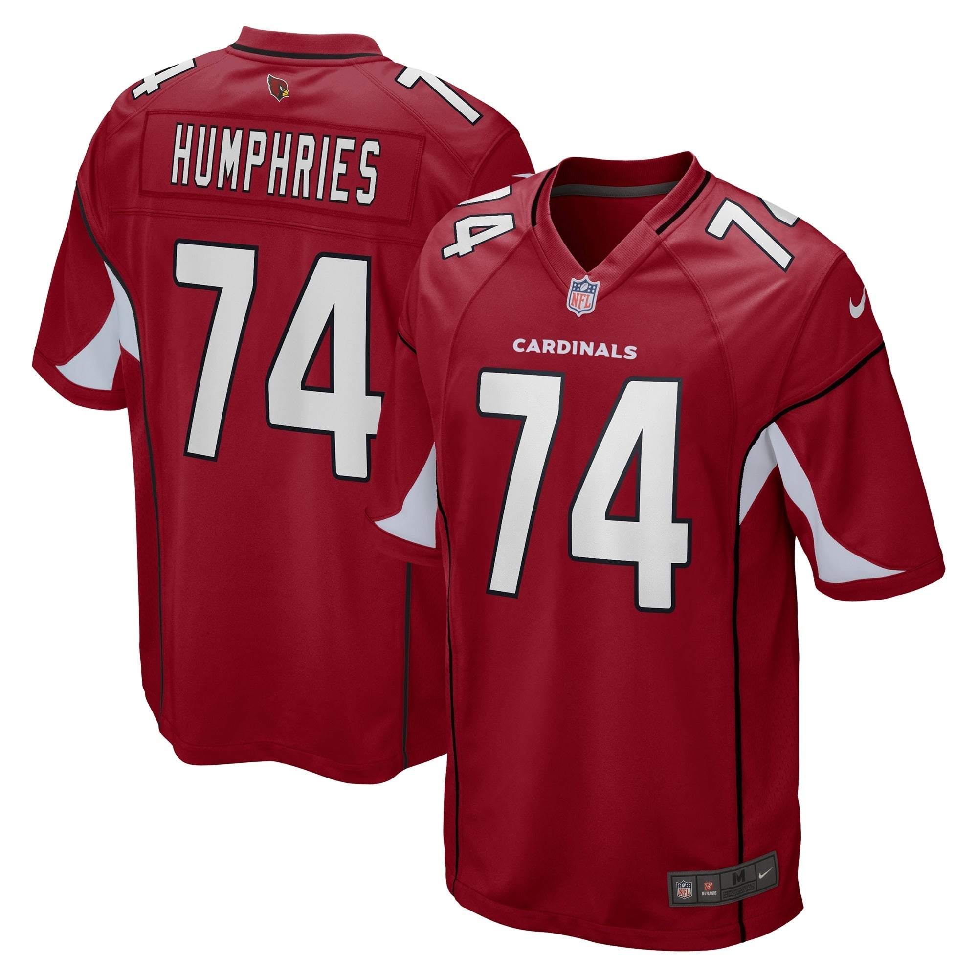 Men's Nike D.J. Humphries Cardinal Arizona Cardinals Game Jersey - vstockx