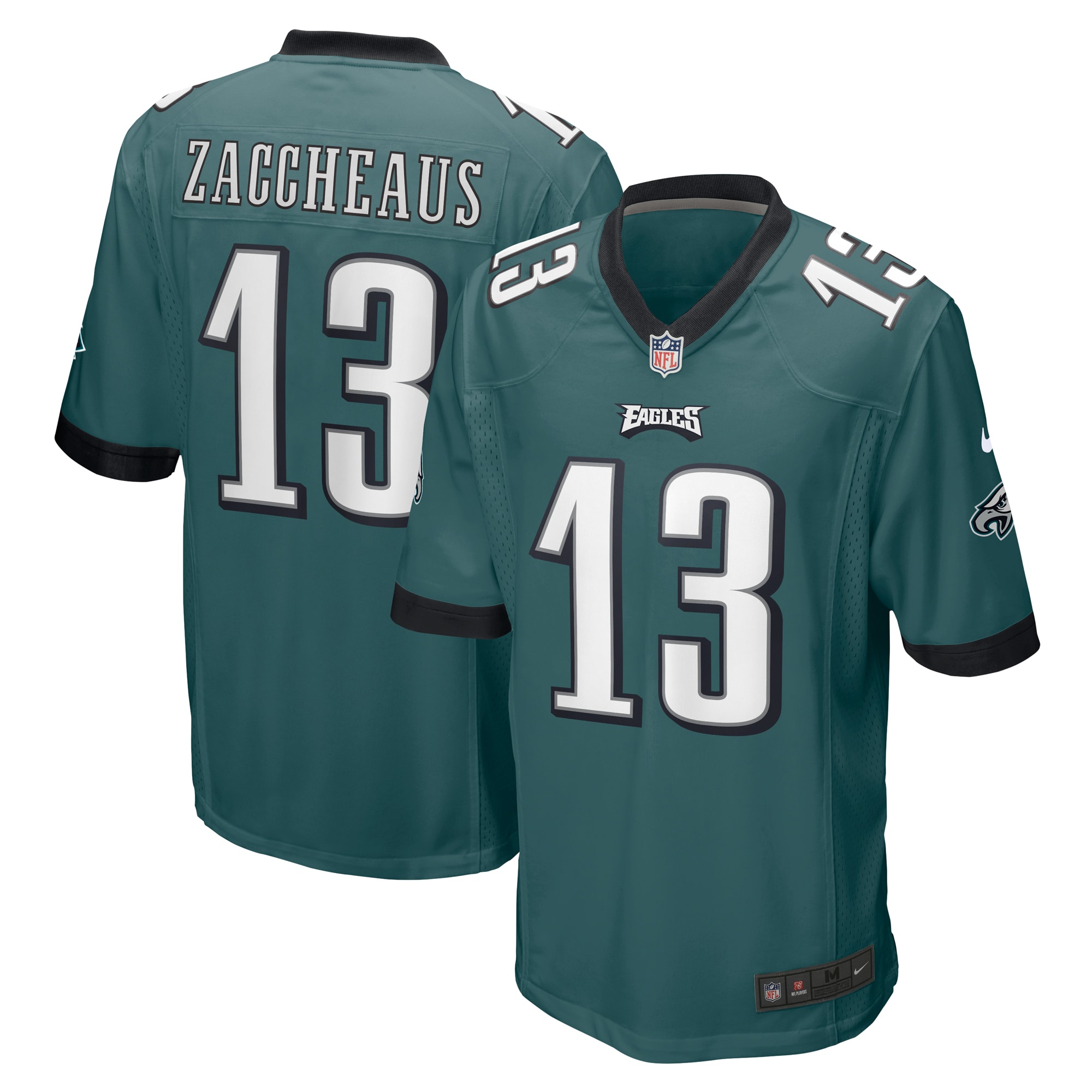 Olamide Zaccheaus Philadelphia Eagles Nike Men's Game Jersey - Midnight Green - vstockx