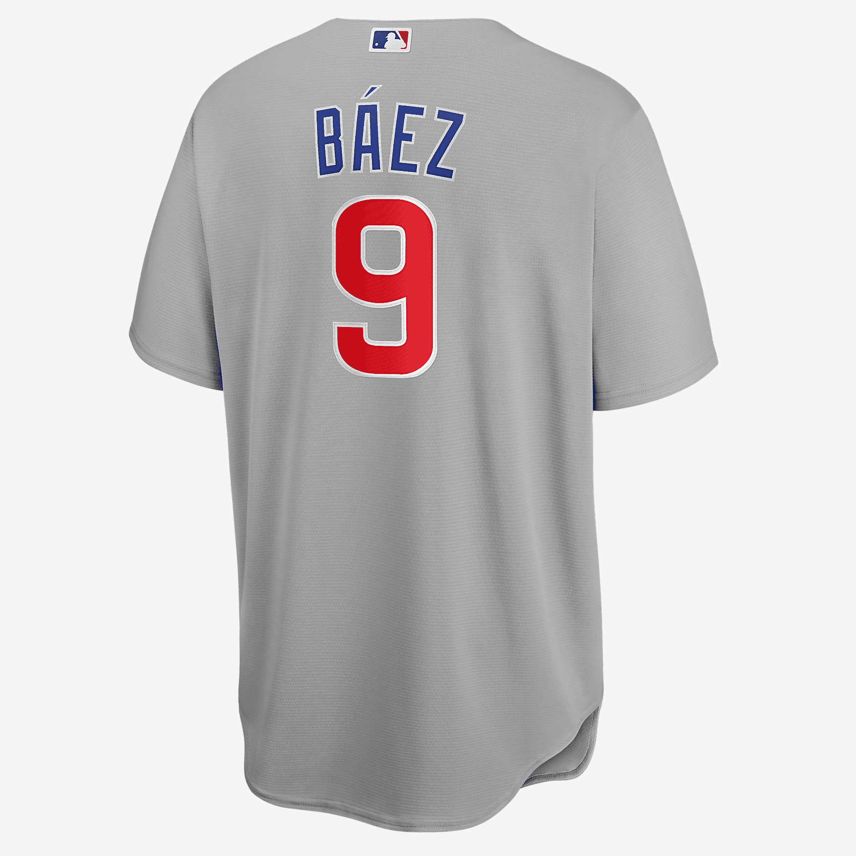MLB Chicago Cubs (Javier Bez) Men's Replica Baseball Jersey - Base Grey - vstockx