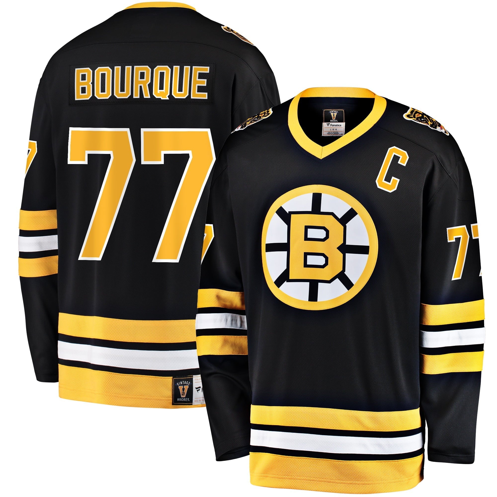 Men's Fanatics Branded Ray Bourque Black Boston Bruins Premier Breakaway Retired Player Jersey - vstockx