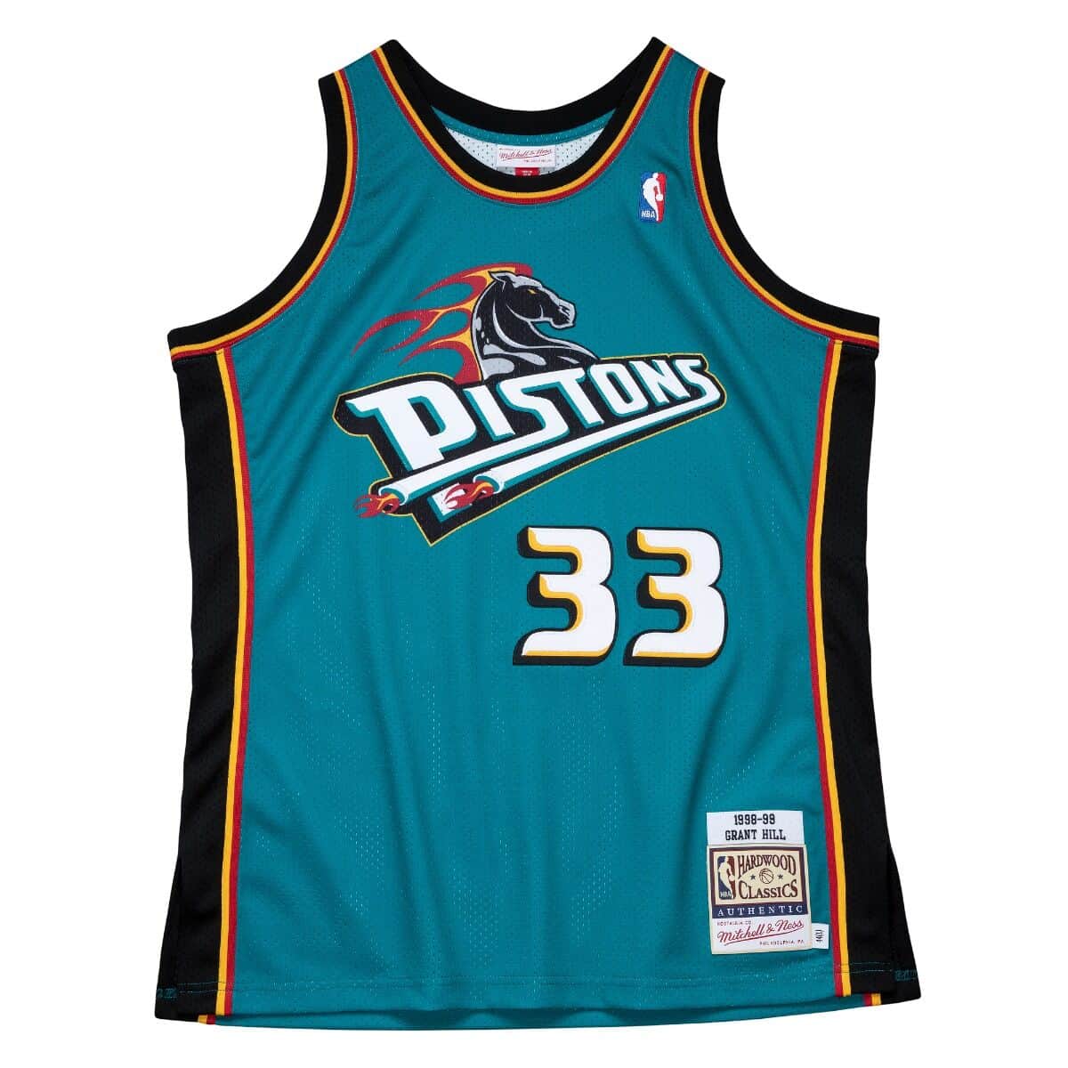 Authentic Grant Hill Detroit Pistons 1998-99 Jersey - vstockx