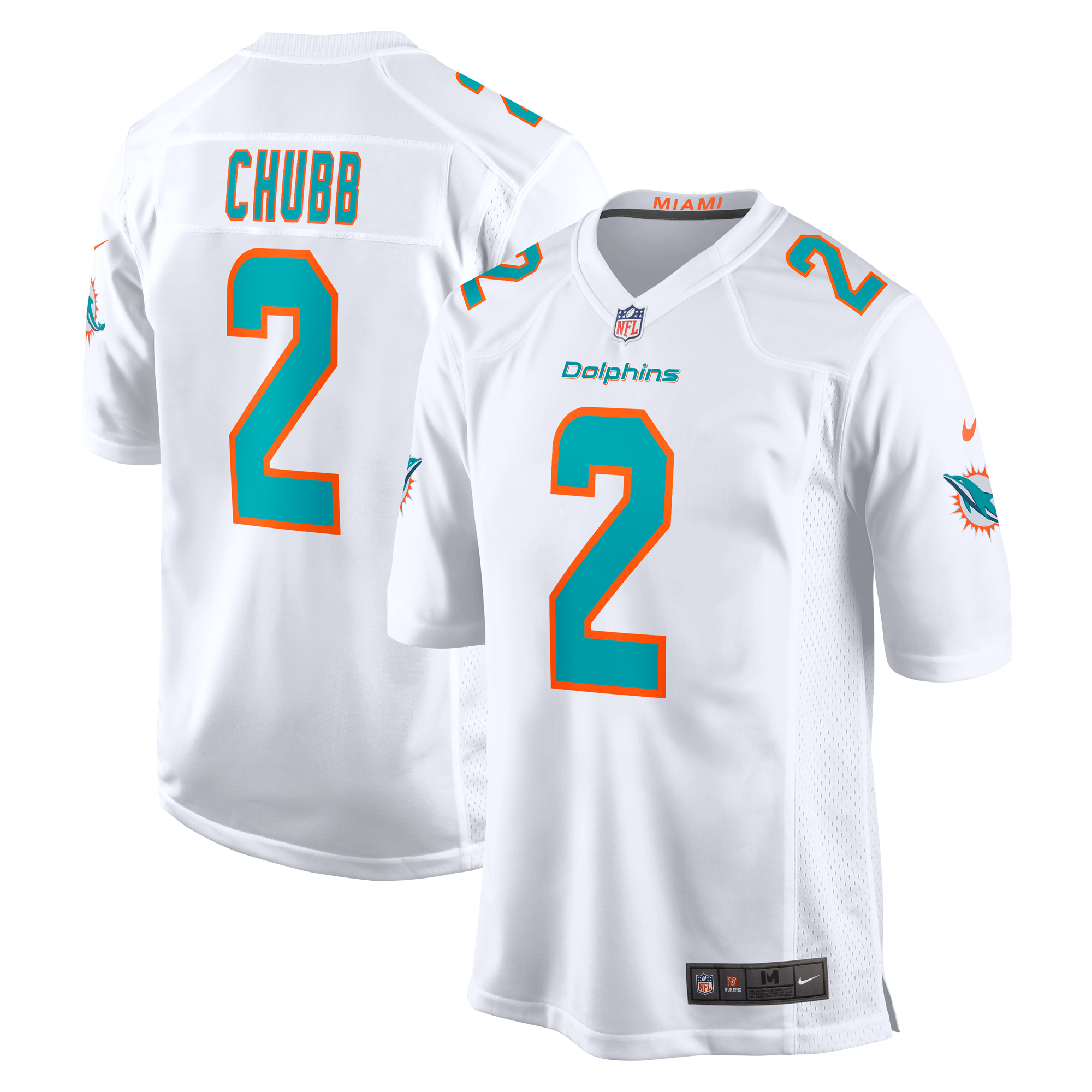 Bradley Chubb Miami Dolphins Nike Game Player Jersey - White - vstockx